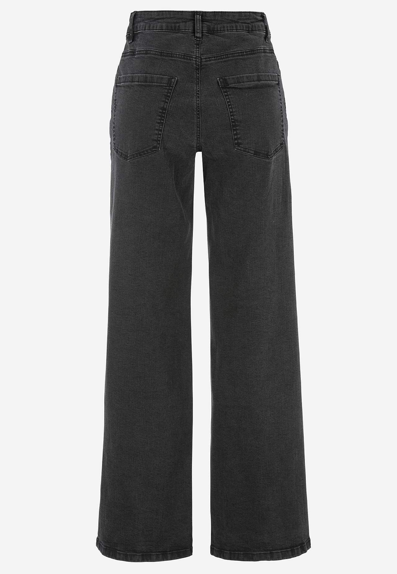Vide, lange jeans med høy midje Renata
