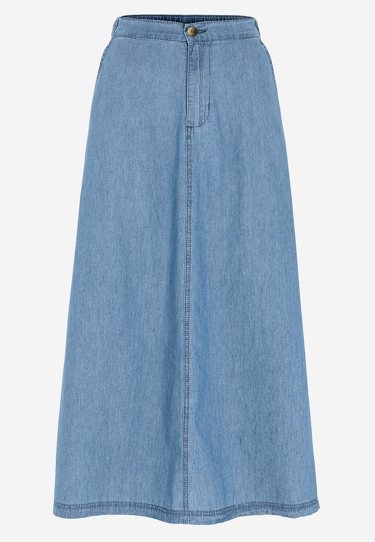 Denim skjørt med lommer