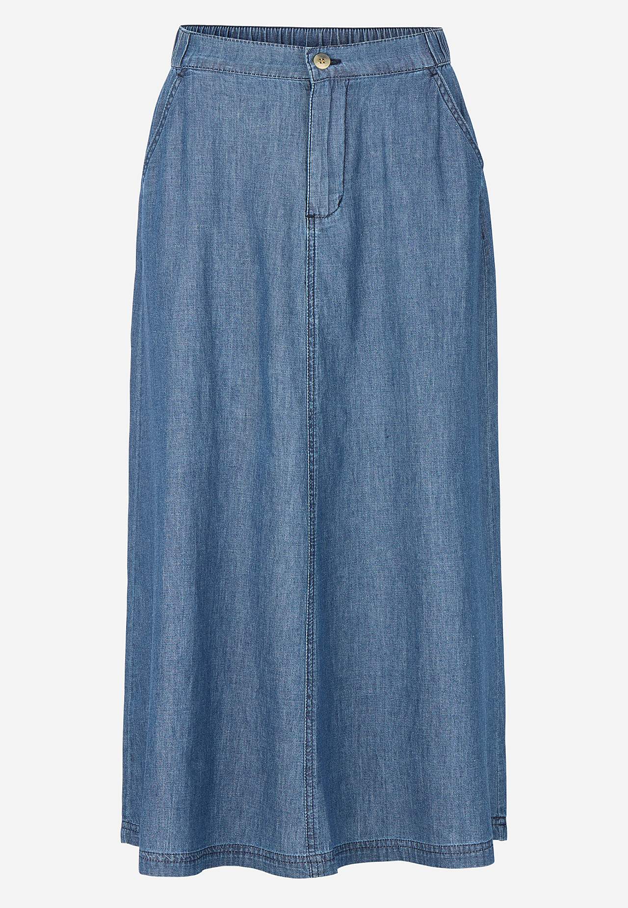 Denim skjørt med lommer