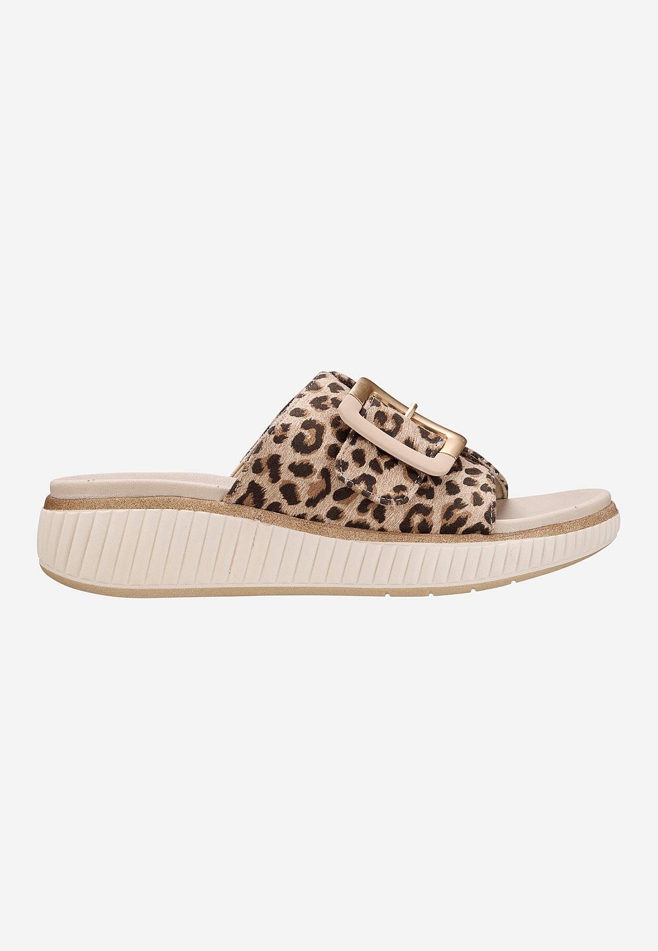 Leopardmønstret sandal