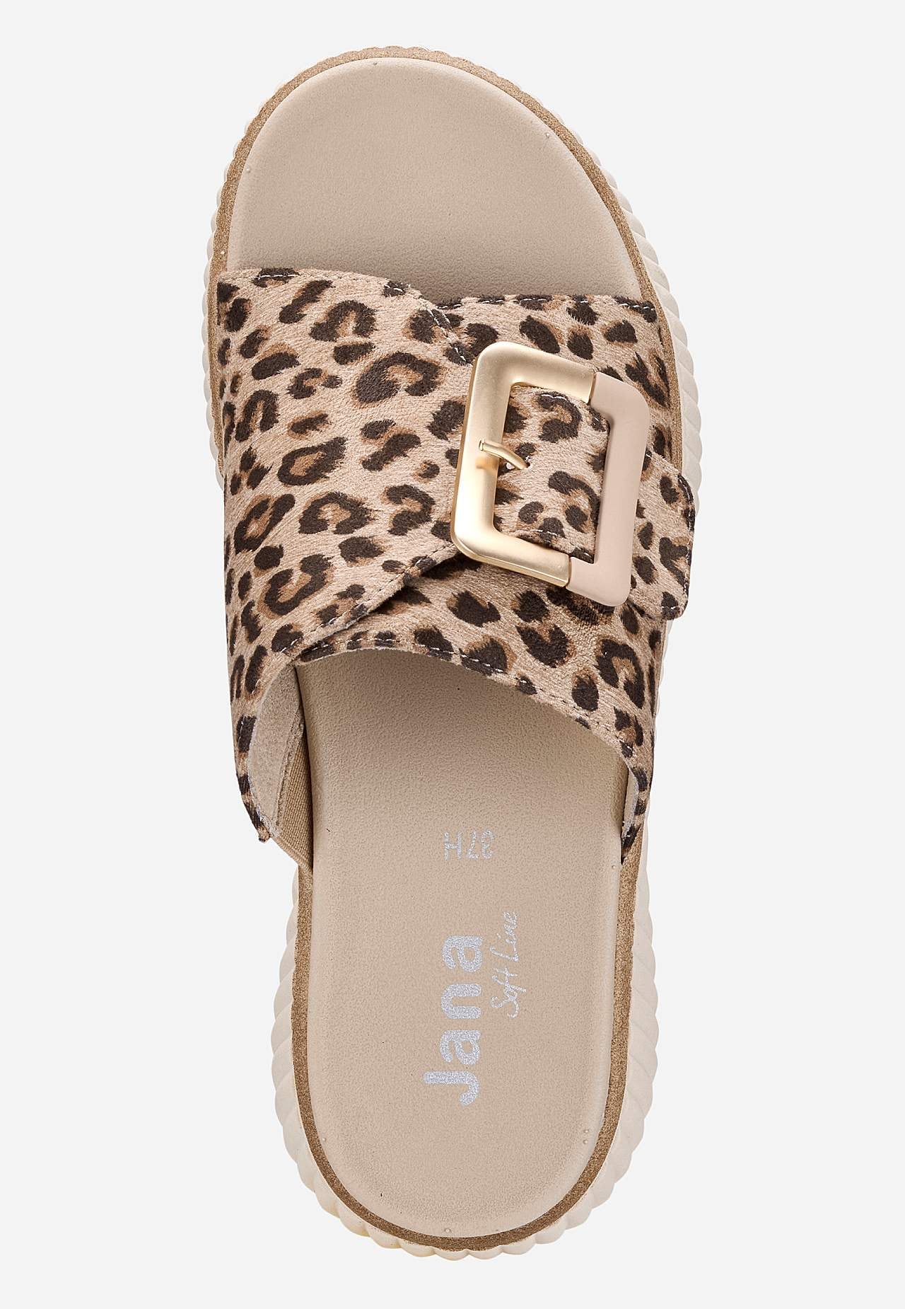 Leopardmønstret sandal
