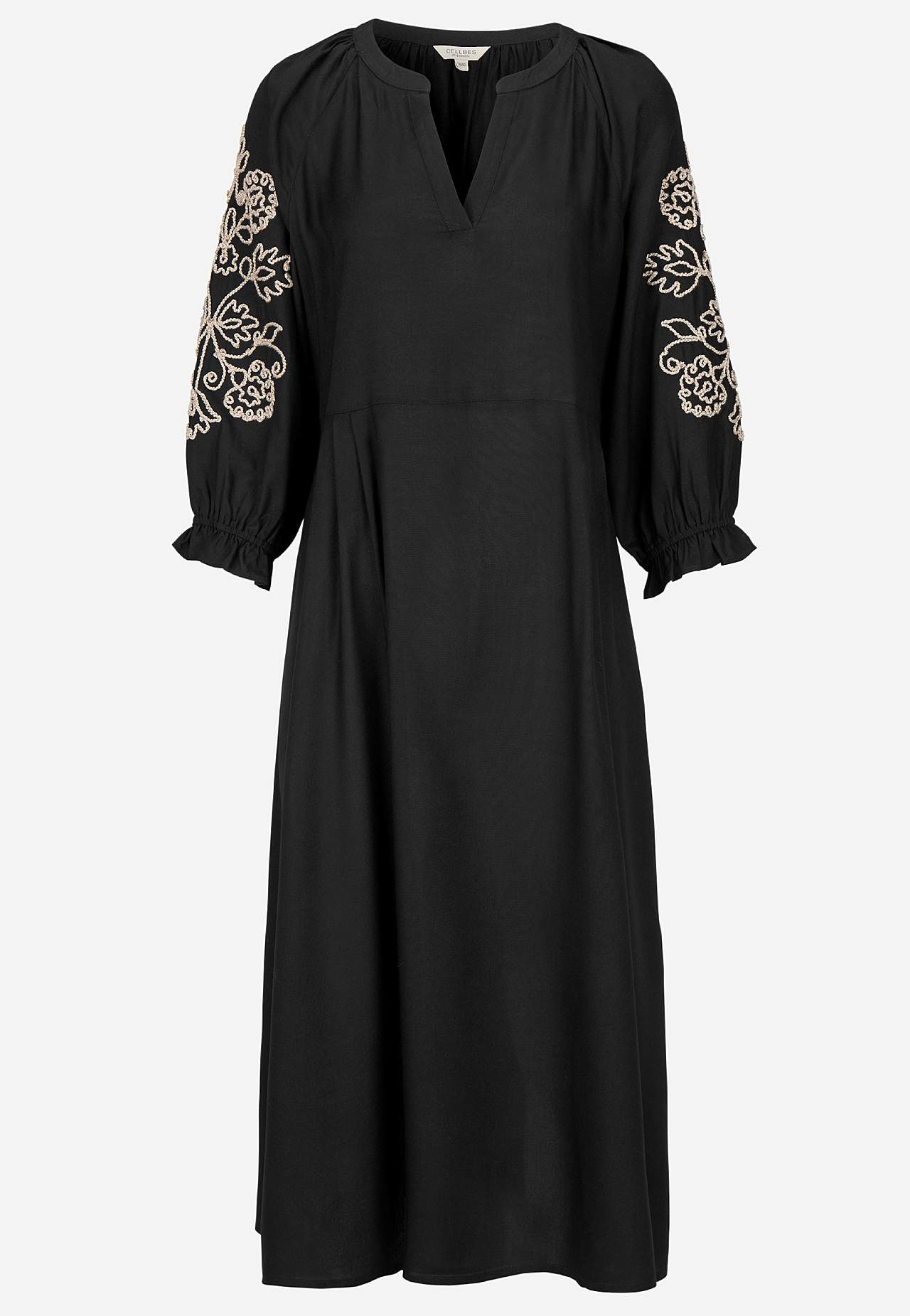 Kjole med broderi