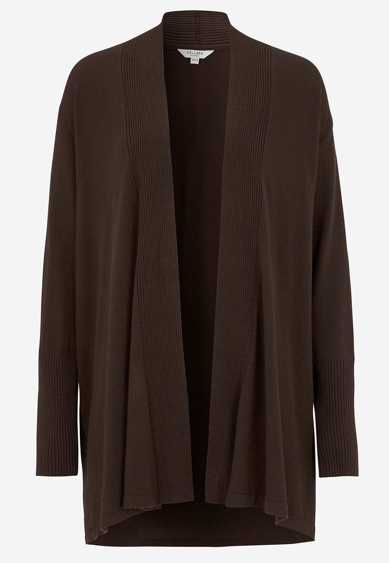 Finstrikket cardigan