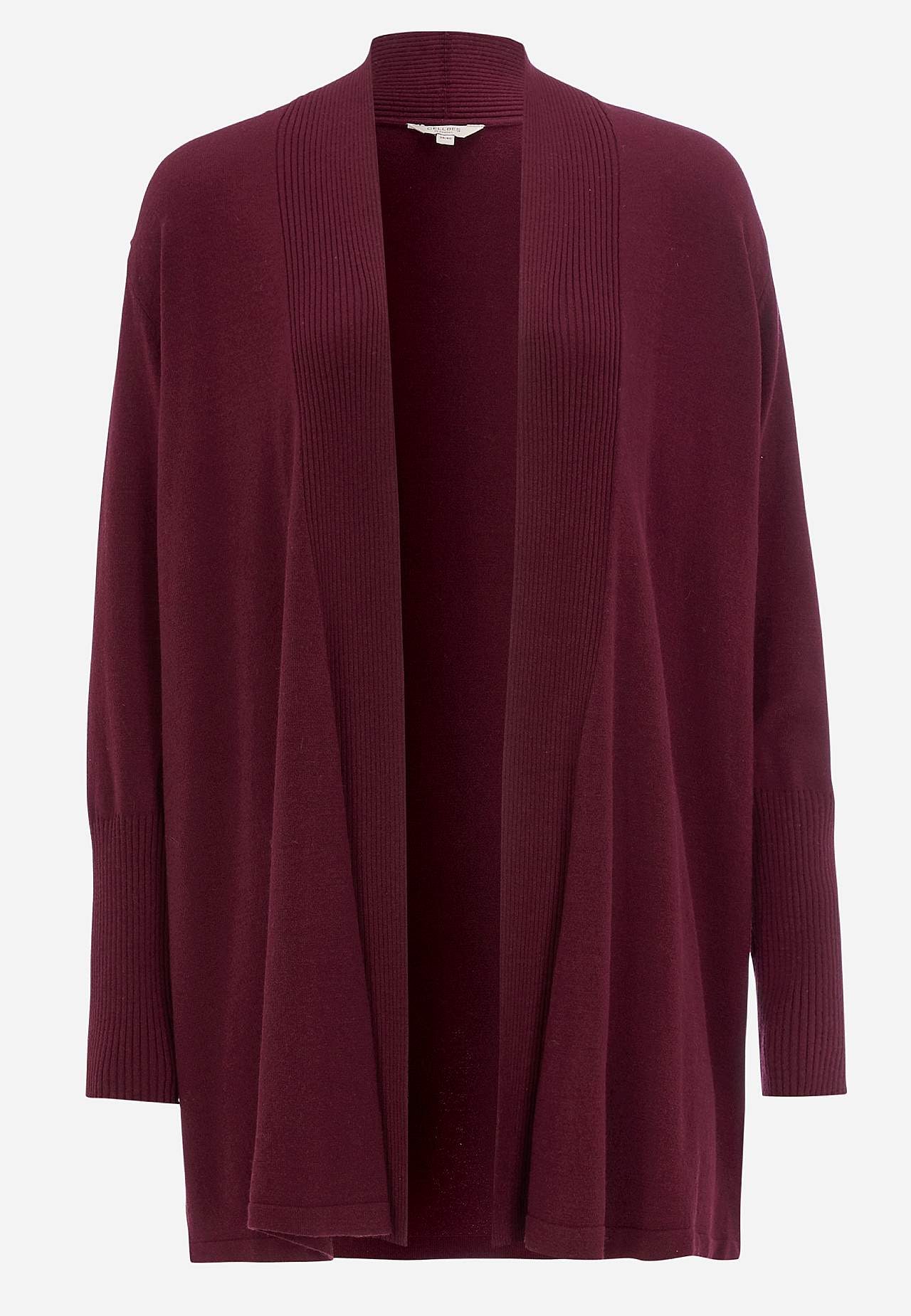Finstrikket cardigan