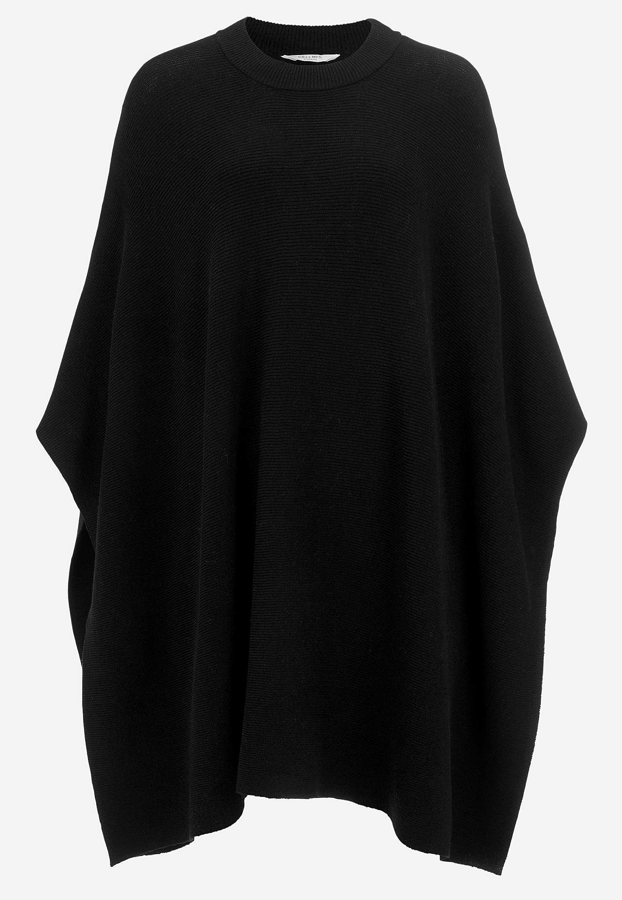 Finstrikket poncho