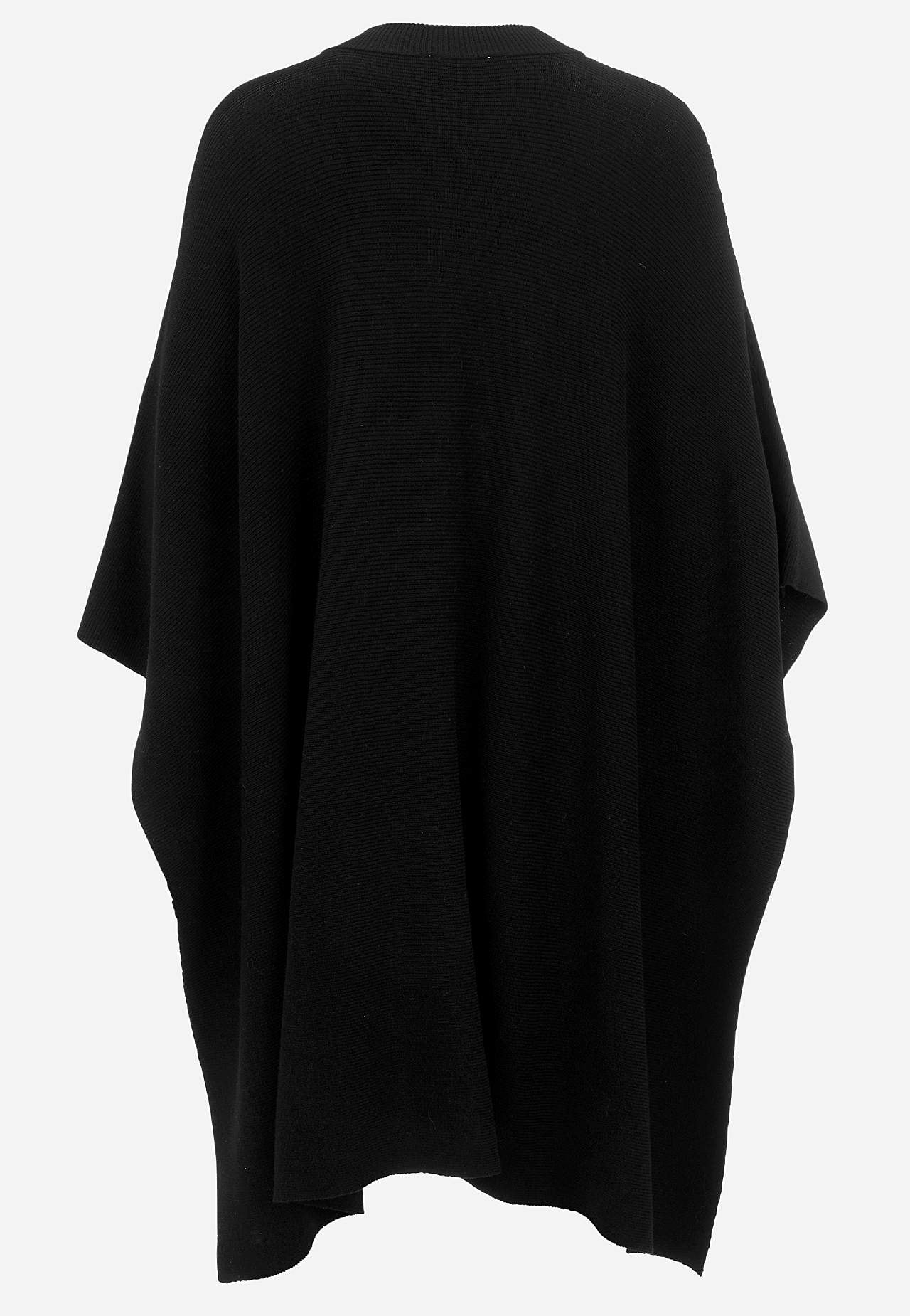 Finstrikket poncho