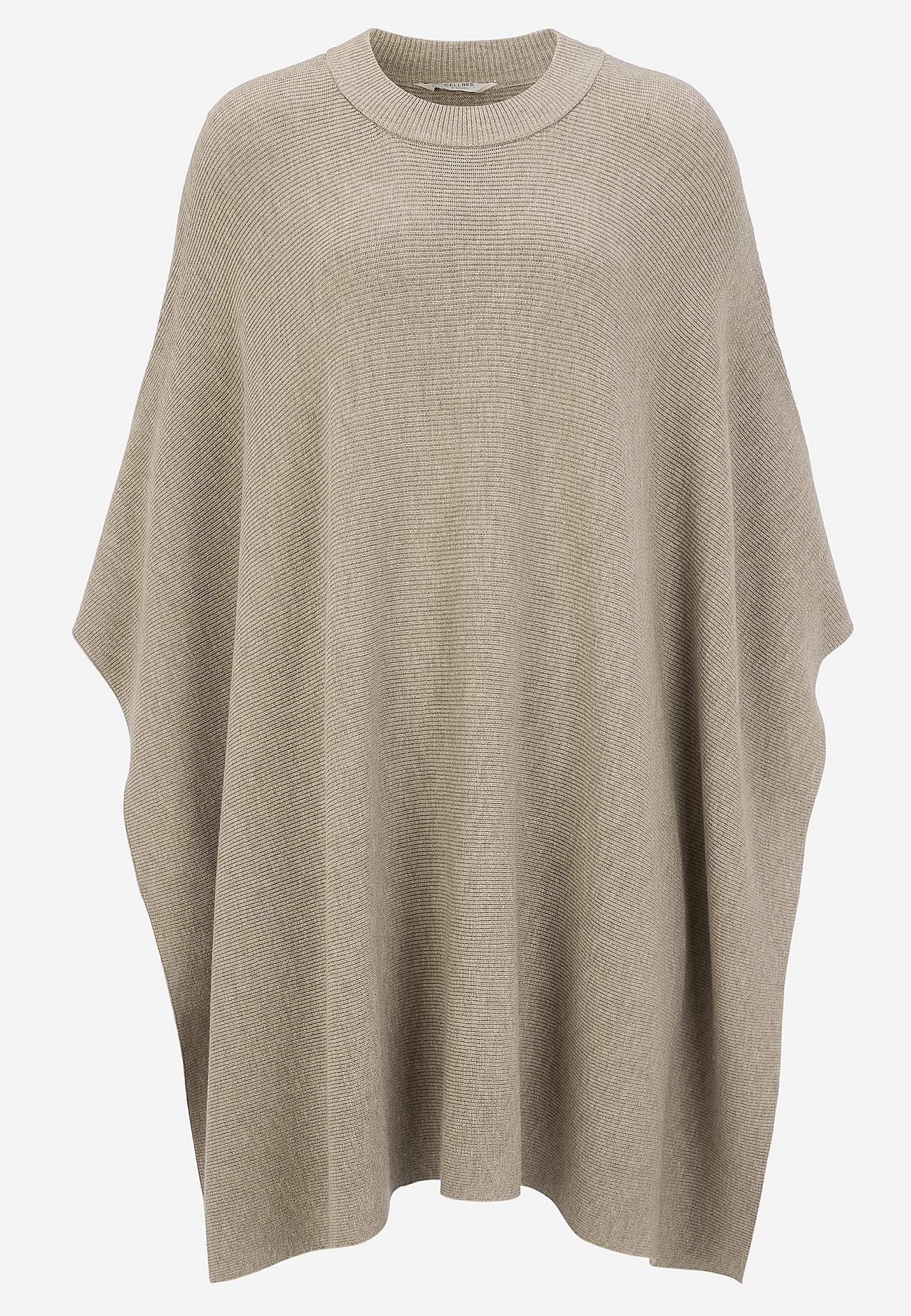 Finstrikket poncho