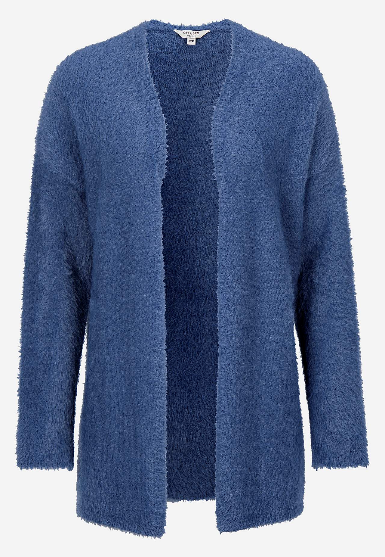 Strikket, åpen cardigan