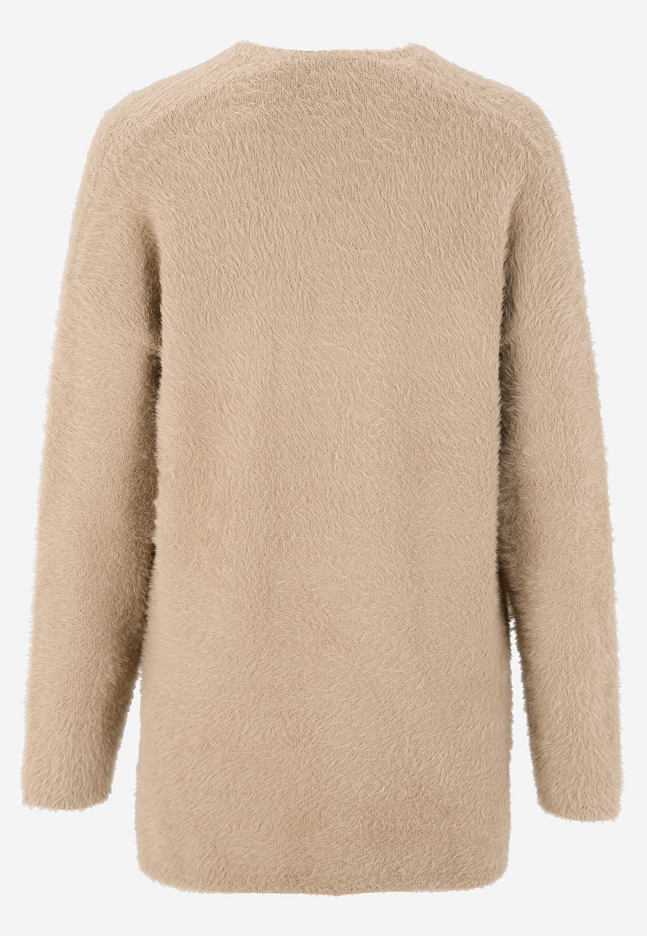 Strikket, åpen cardigan