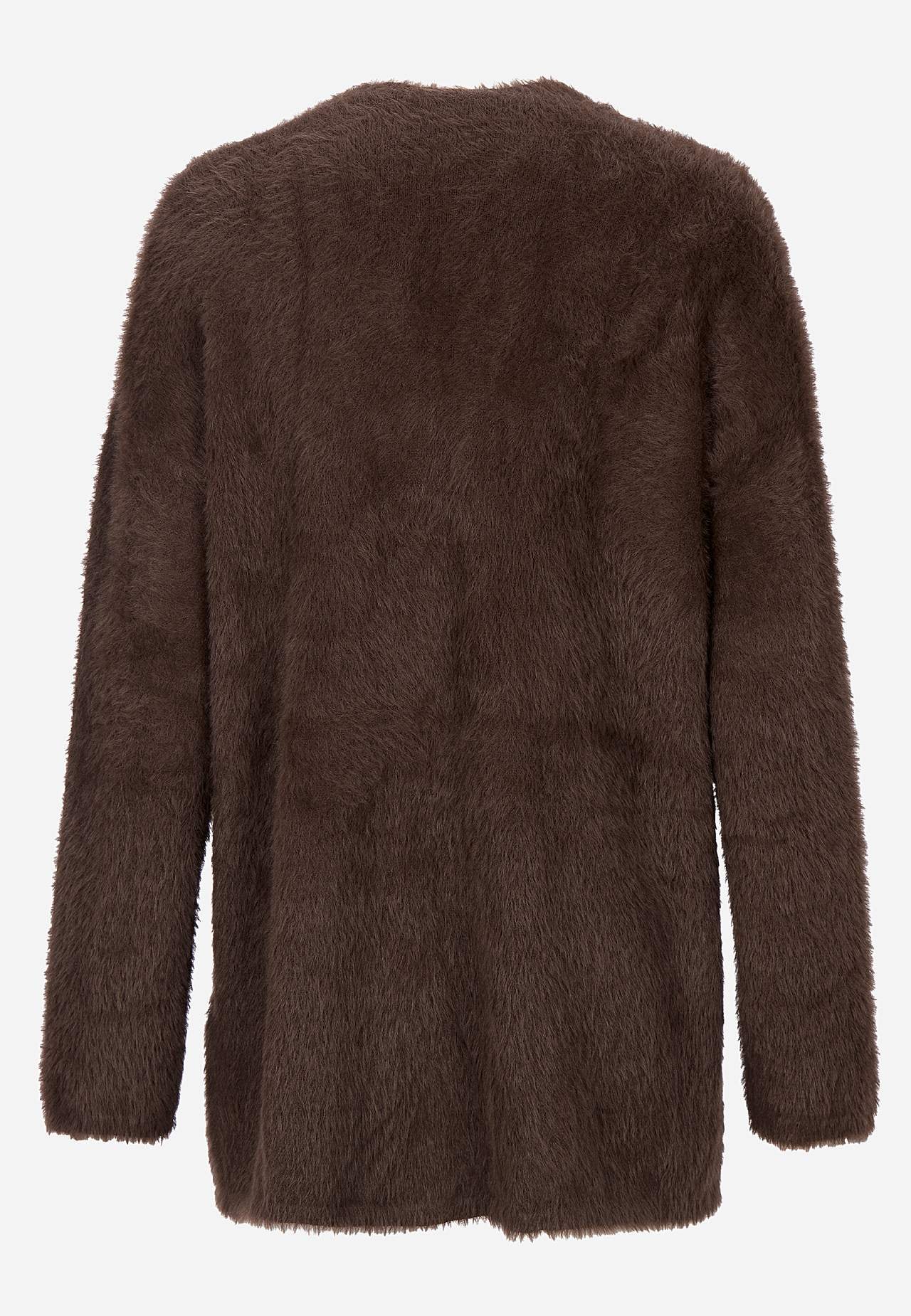Strikket, åpen cardigan