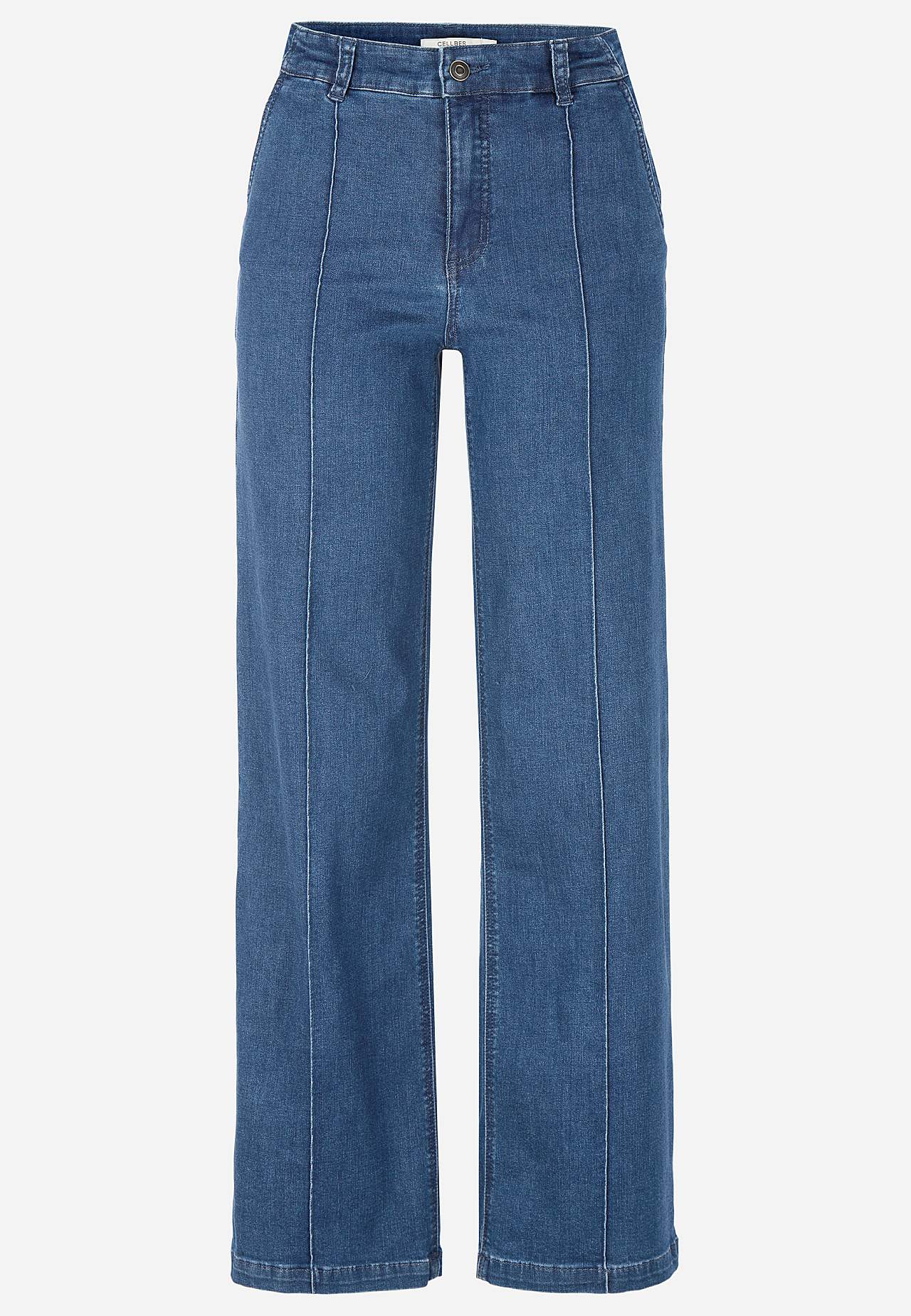Stretchjeans med sydd press