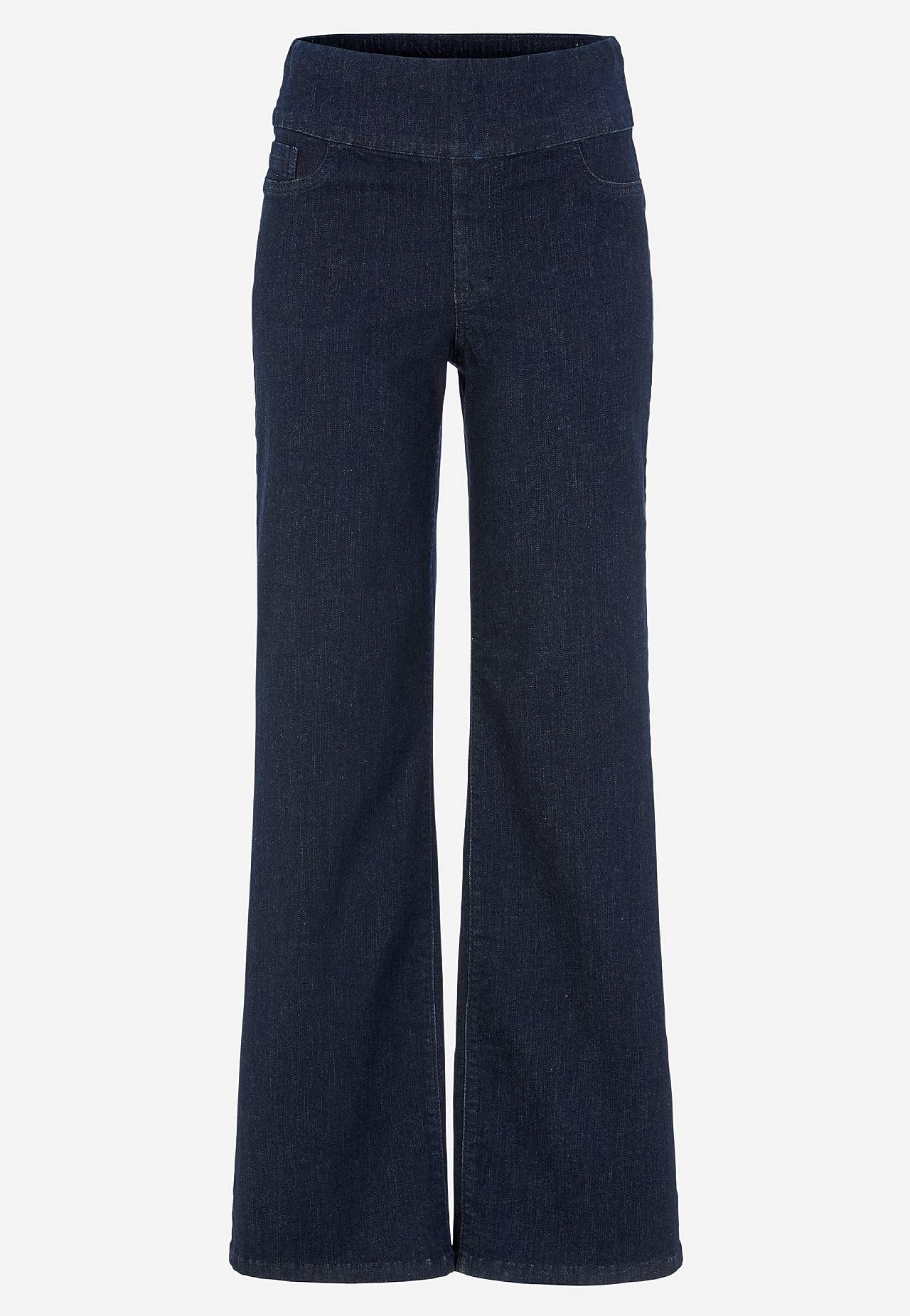 Jeans med høy elastisk midje