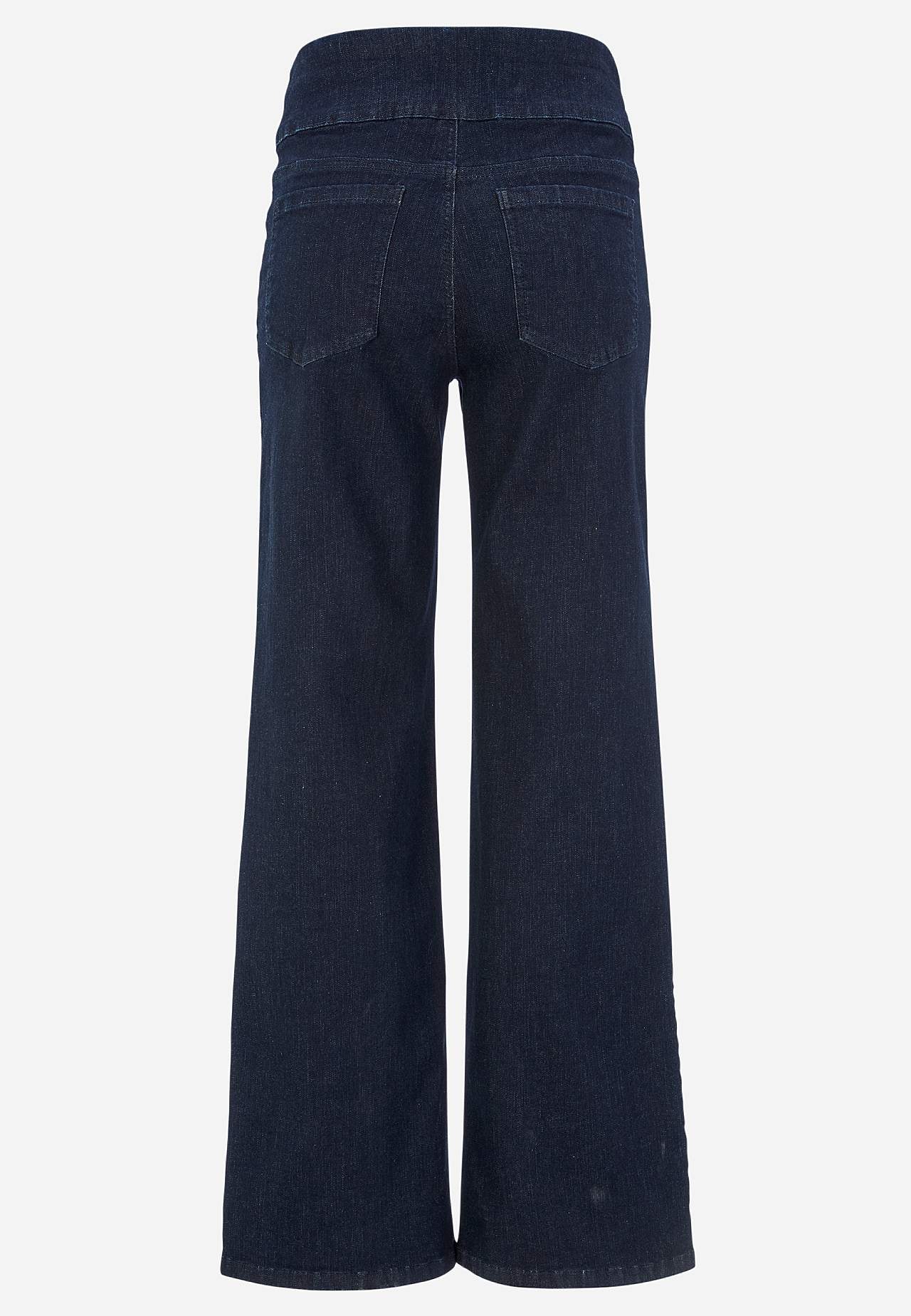 Jeans med høy elastisk midje