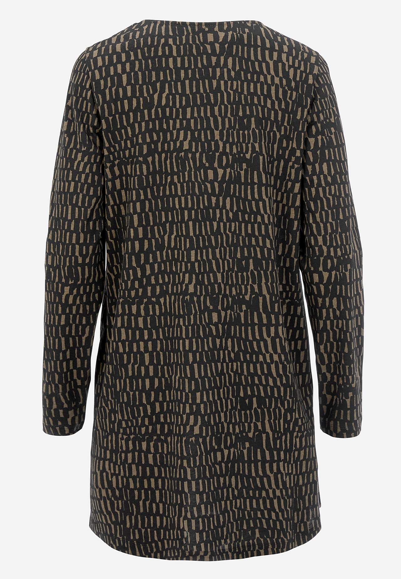 Mønstret jerseytunika med lommer