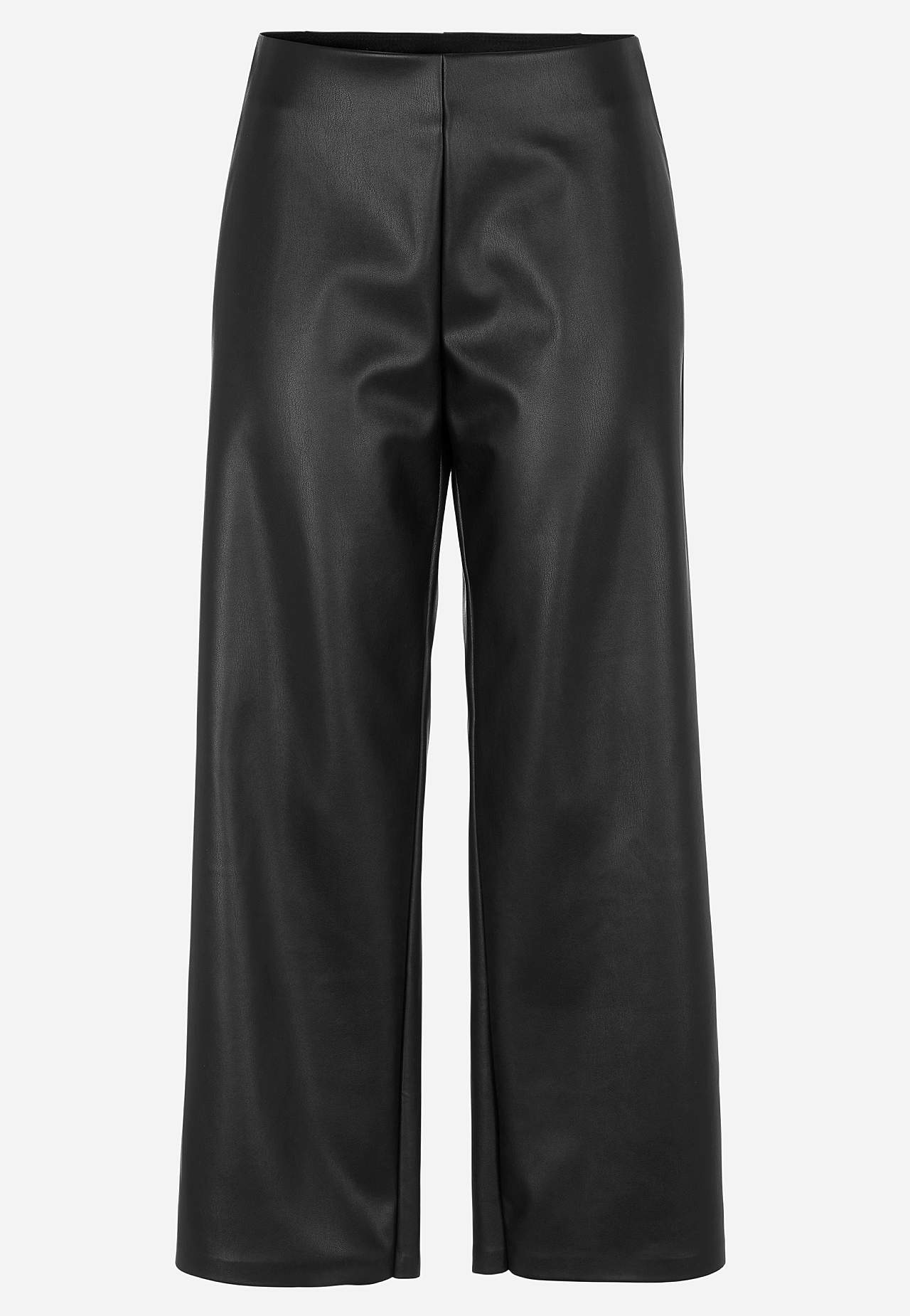 Ankellang bukse i skinnimitasjon