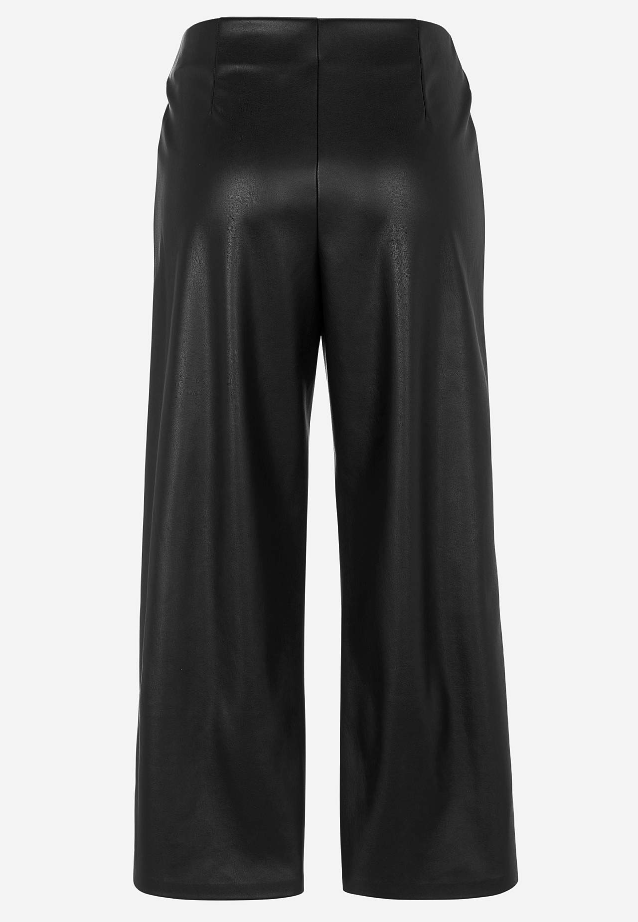 Ankellang bukse i skinnimitasjon