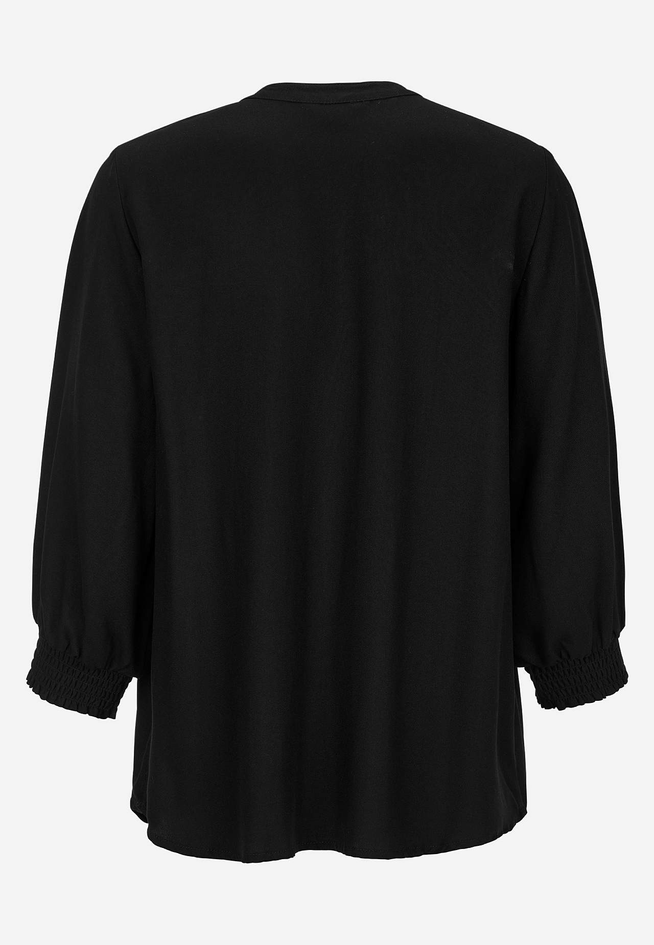 Bluse med sydde folder