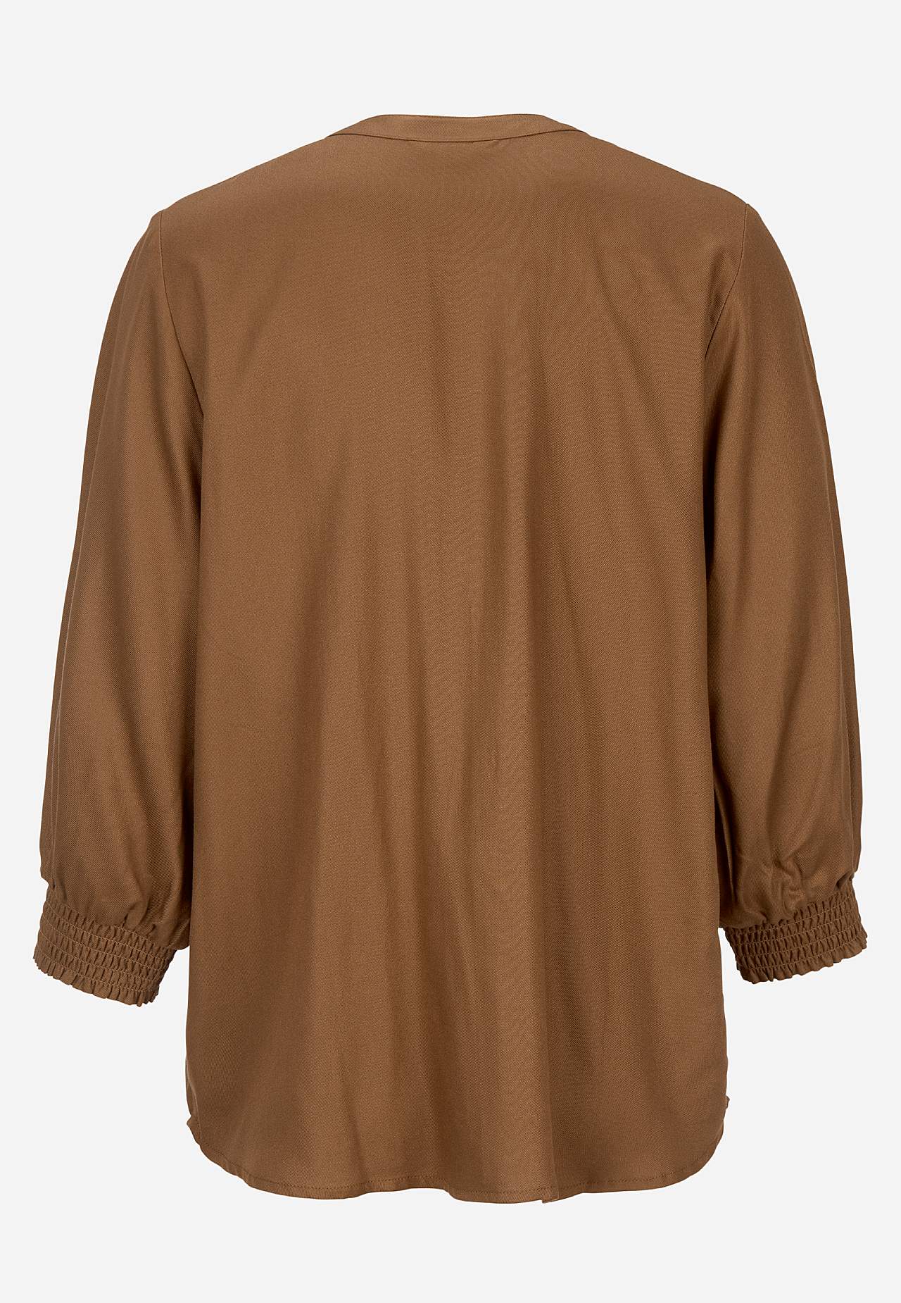 Bluse med sydde folder