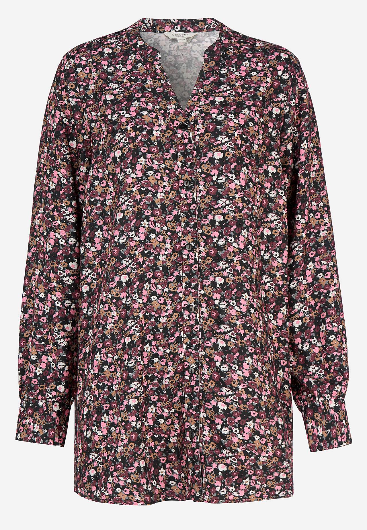 Vevet tunika med knapper