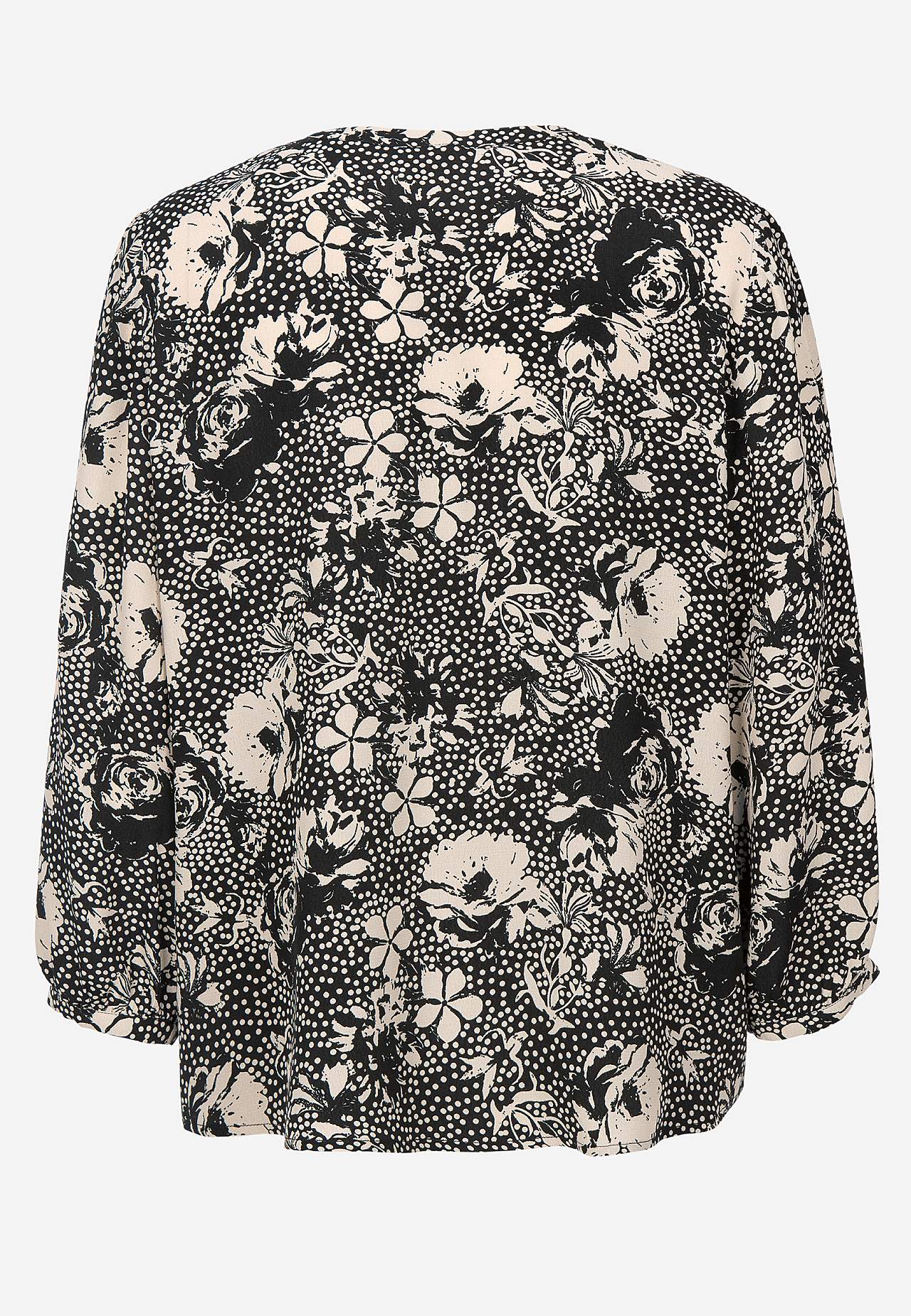 Vevet, mønstret bluse