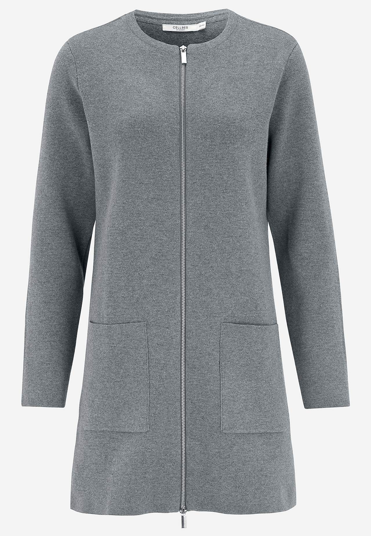 Cardigan med glidelås