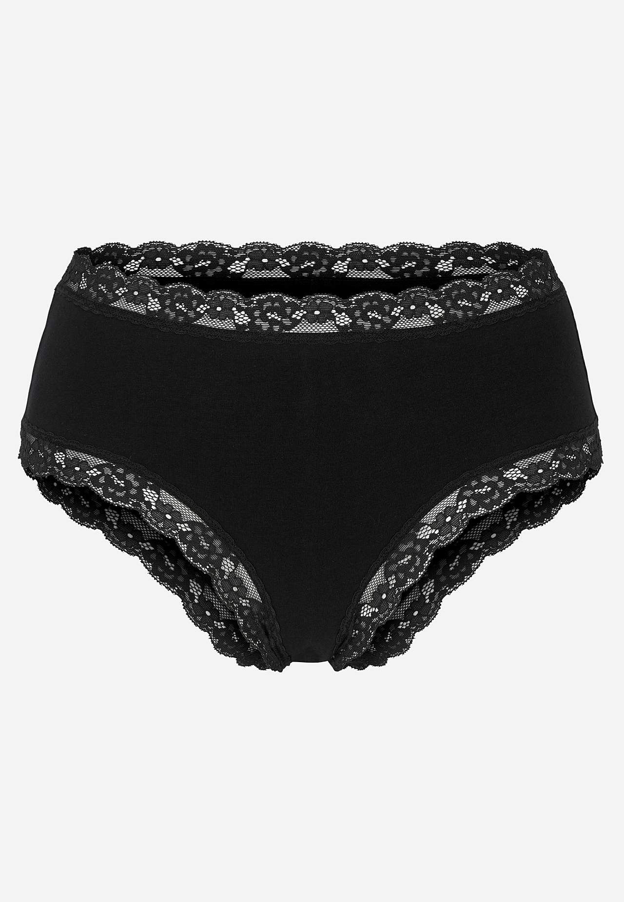 Bomullstruse med blondekant 3-pakning 3-pack