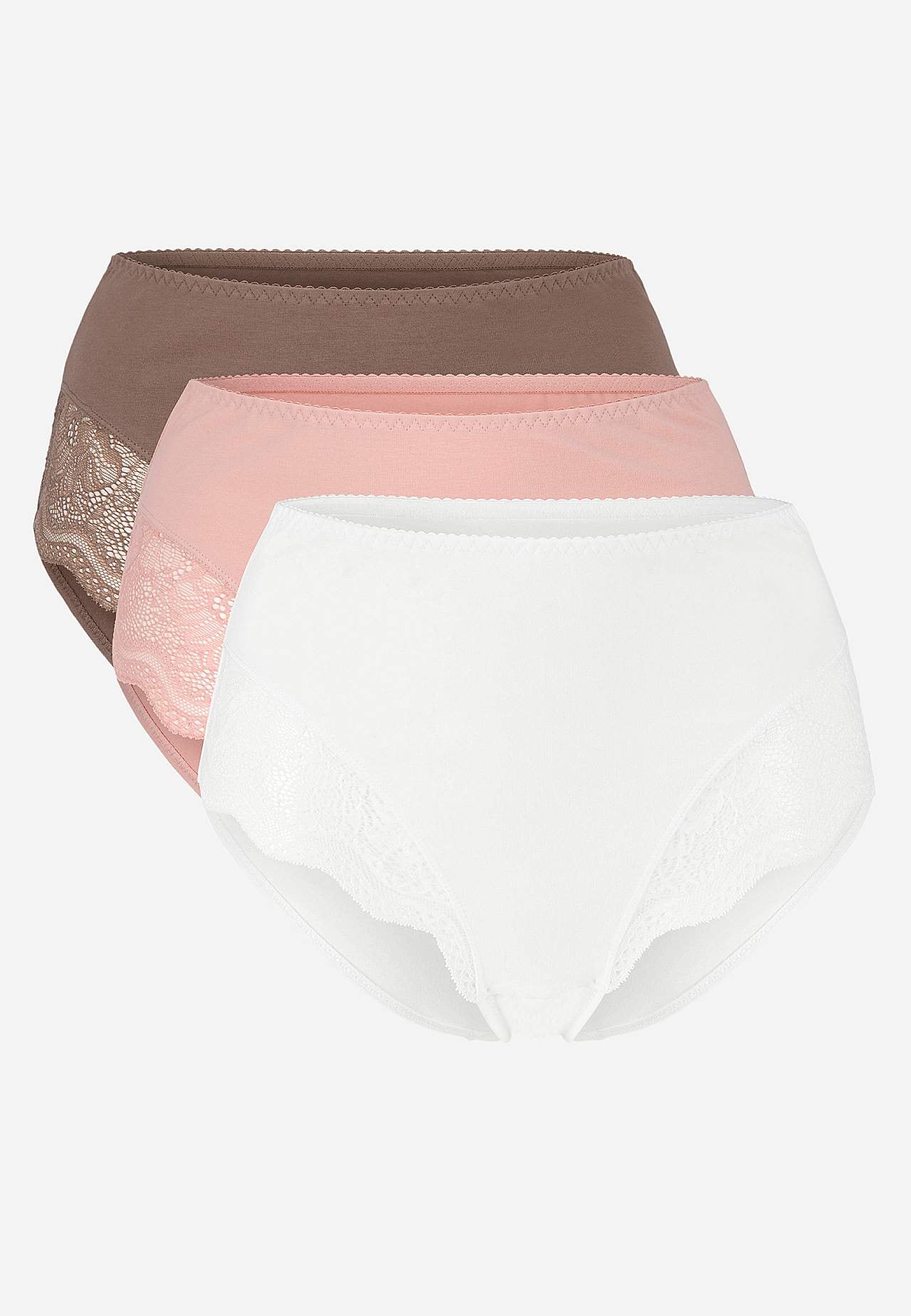 Dametruser i bomull 3-pack