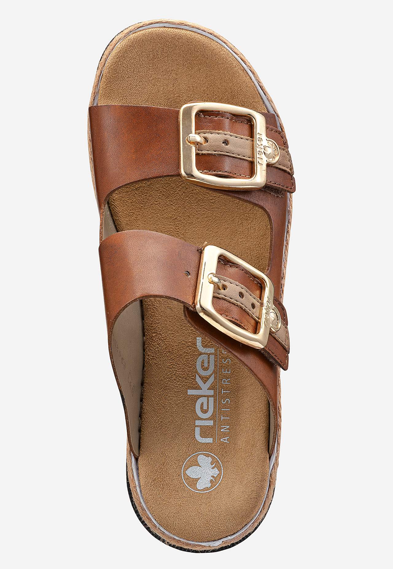 Skinnsandal med justerbare stropper