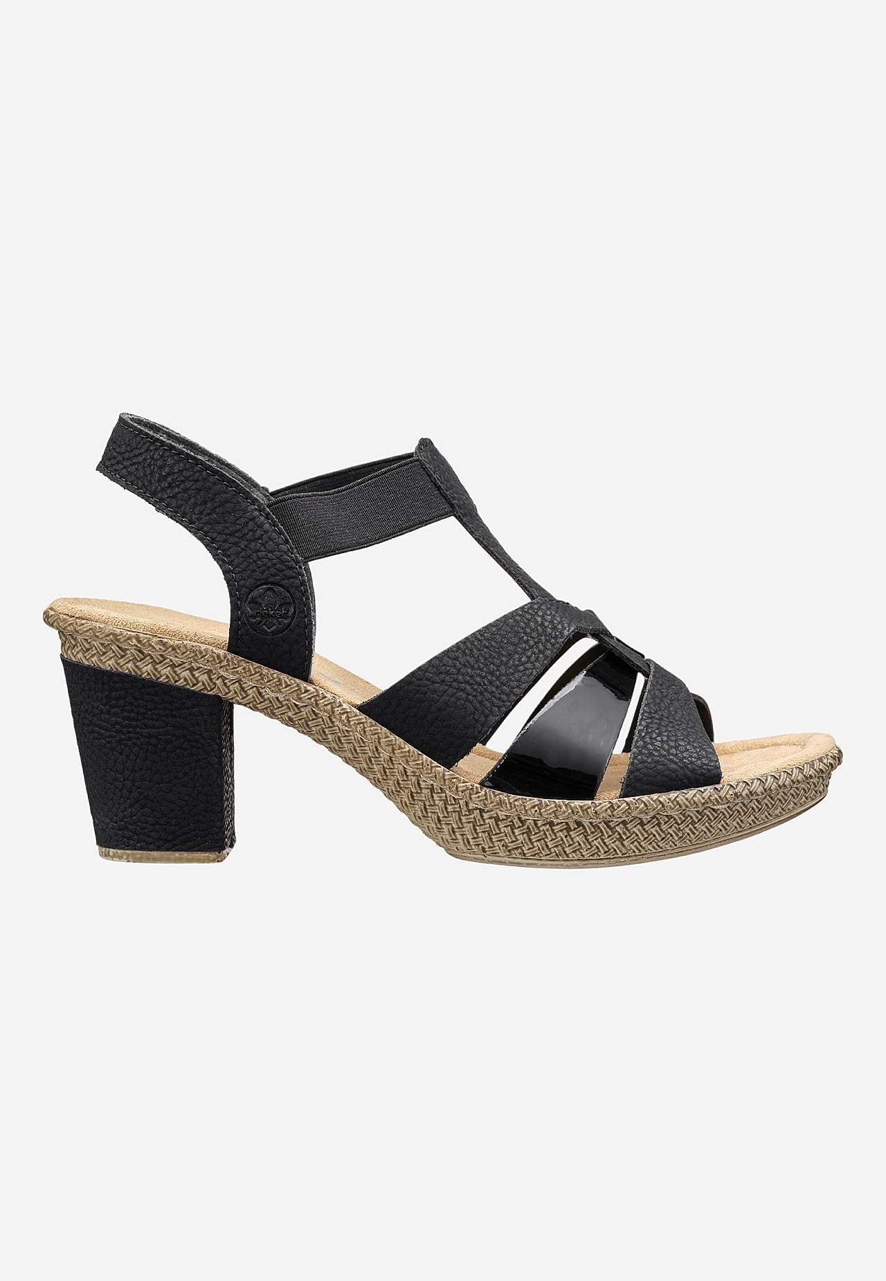 Sandalett med dekorative stropper