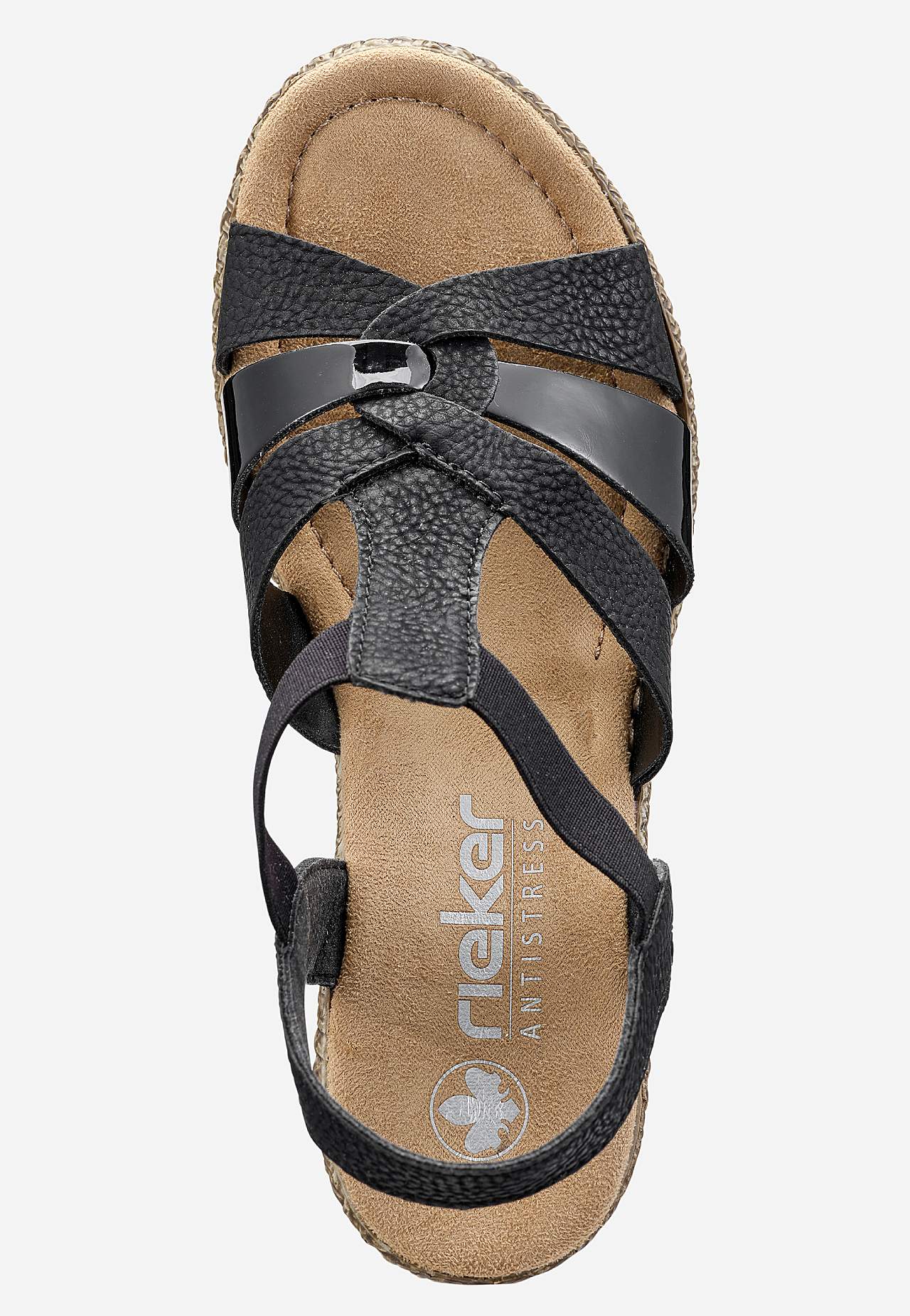 Sandalett med dekorative stropper