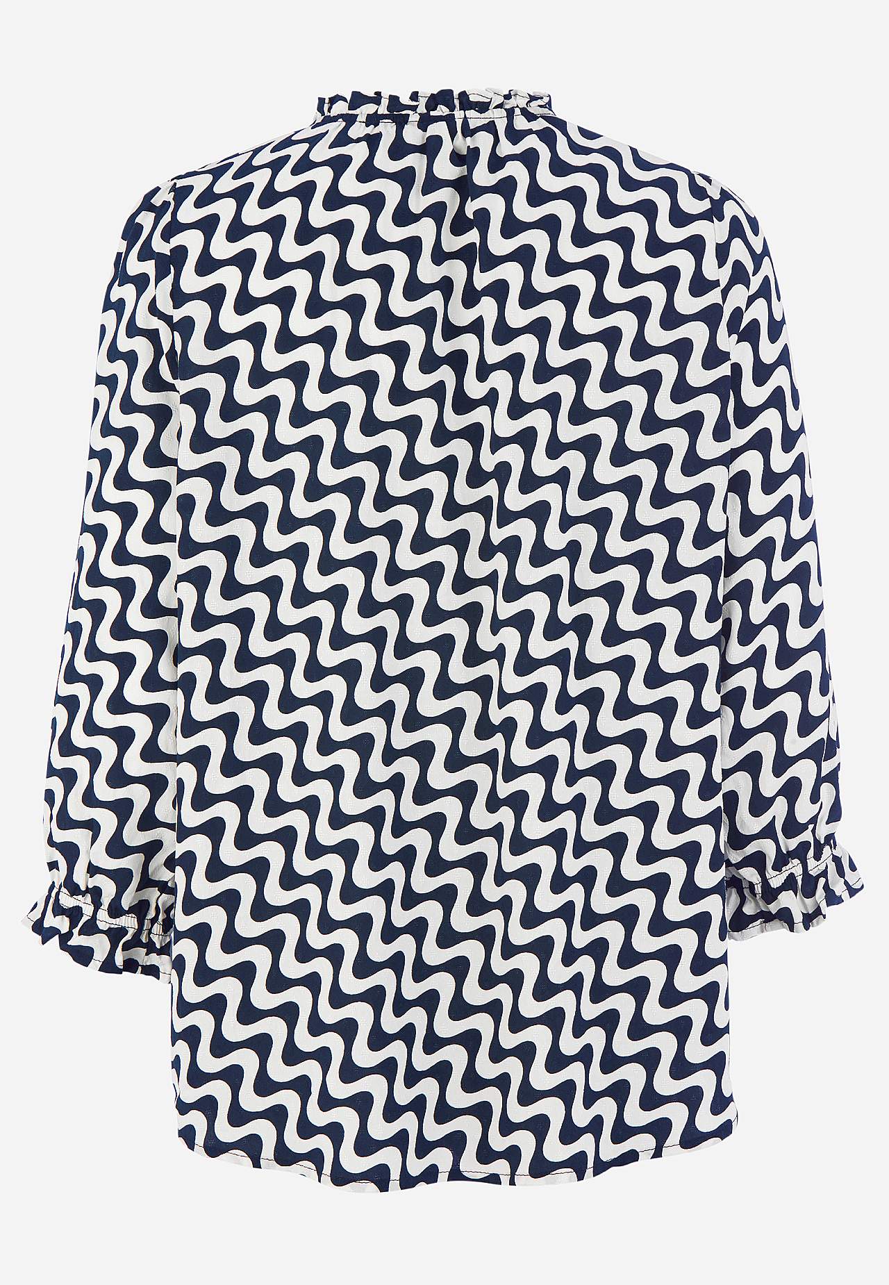 Jacquardvevd bluse