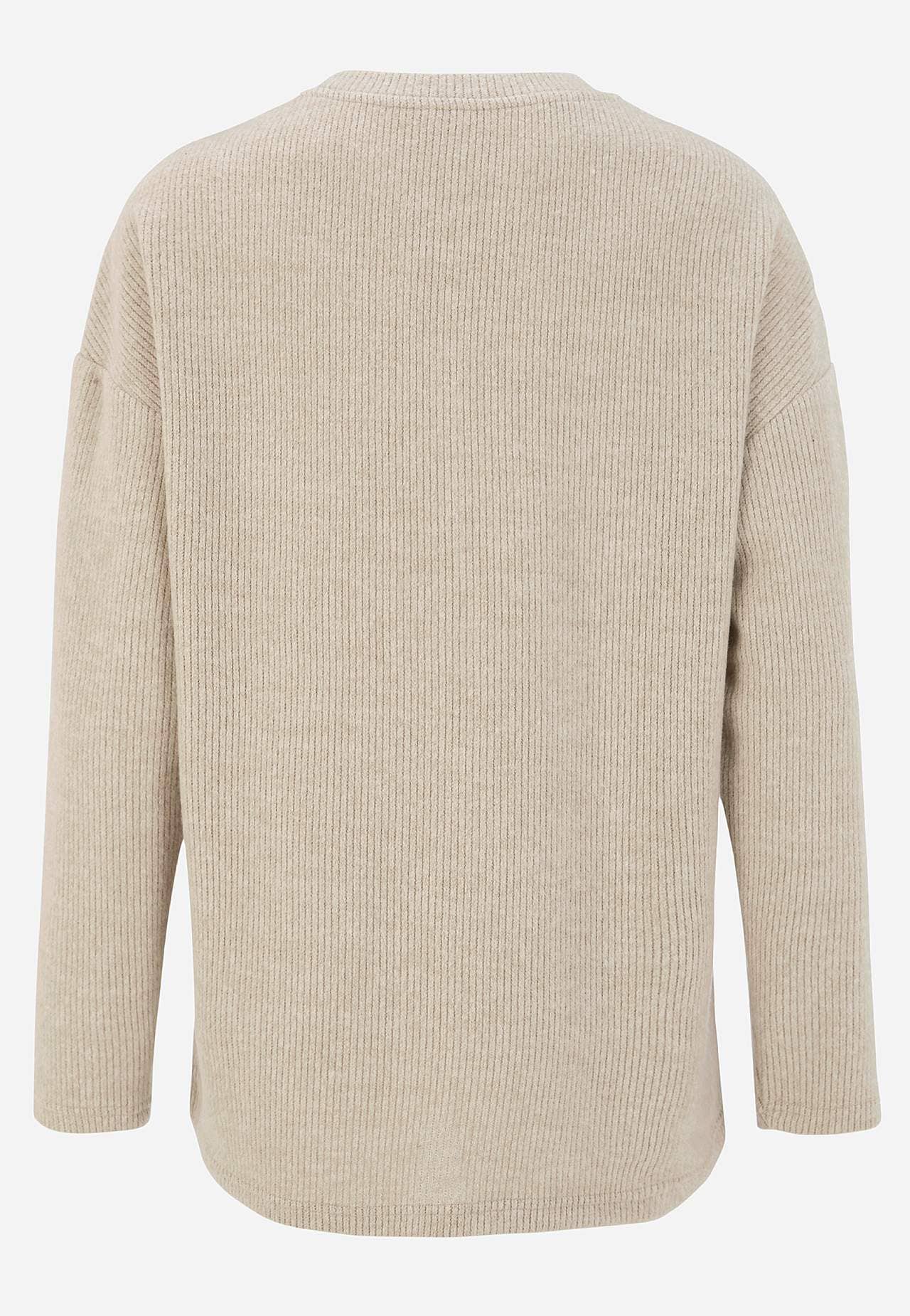 Supermyk genser med dekorativ midtsøm Beata