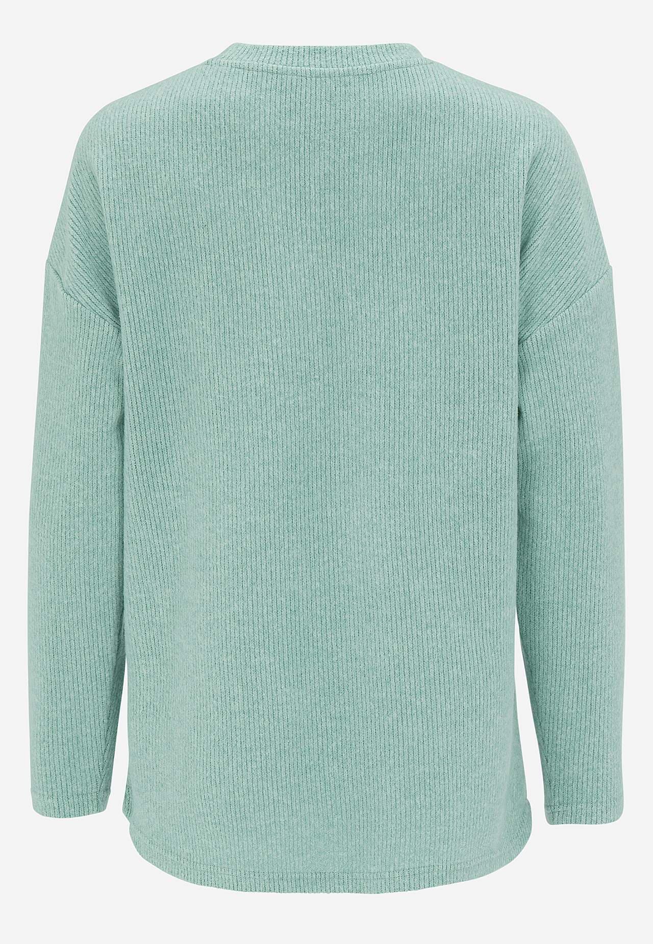 Supermyk genser med dekorativ midtsøm Beata