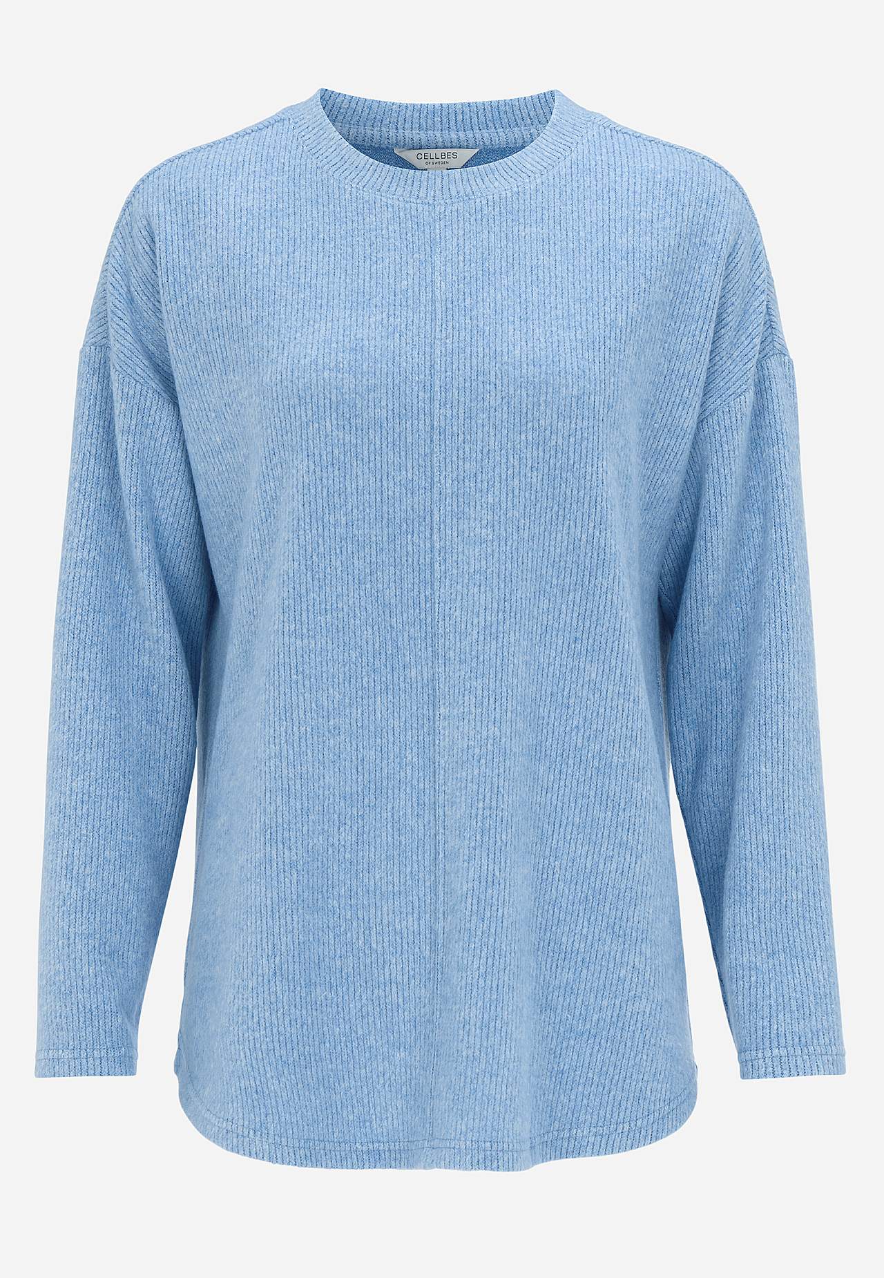 Supermyk genser med dekorativ midtsøm Beata