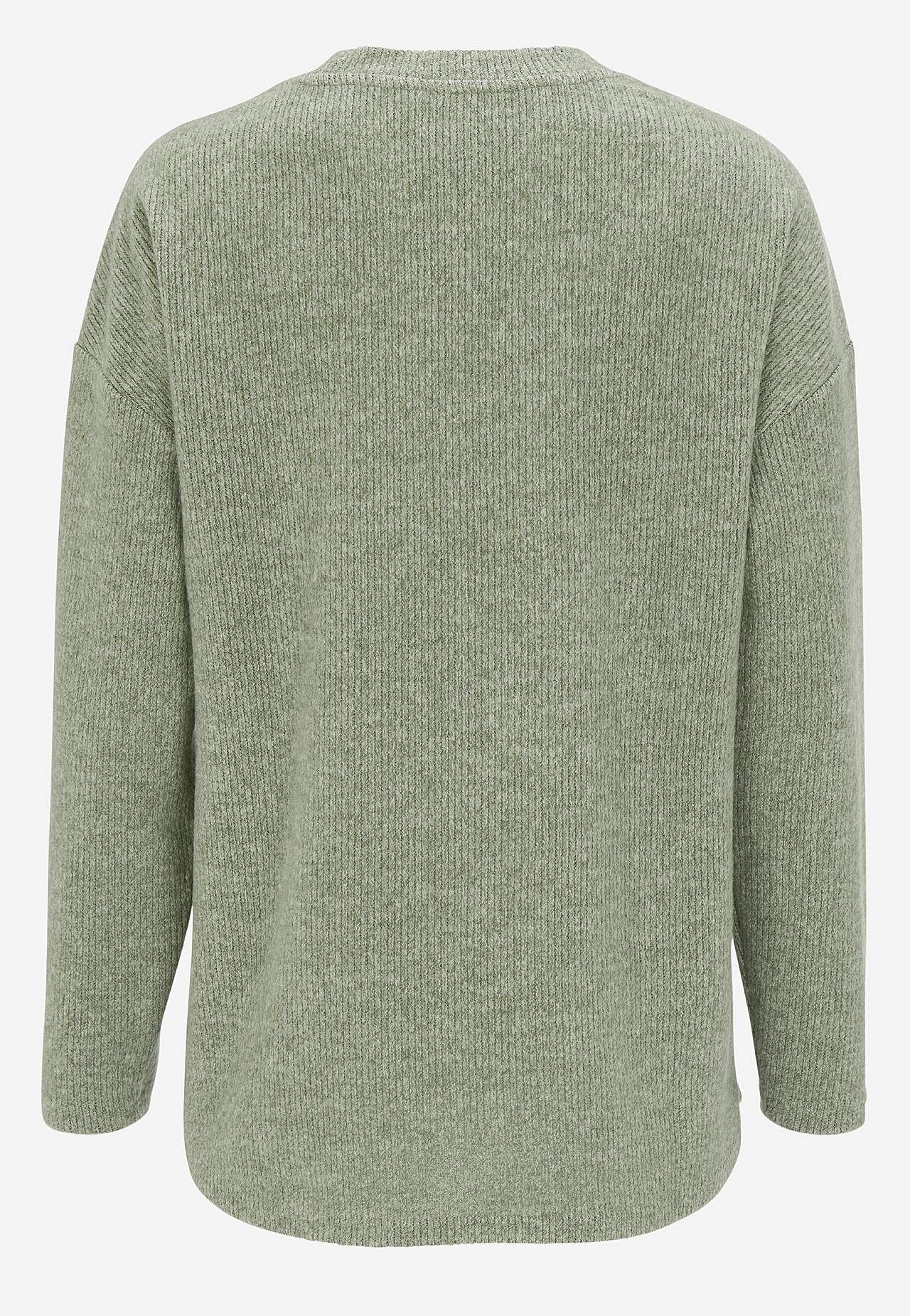 Supermyk genser med dekorativ midtsøm Beata