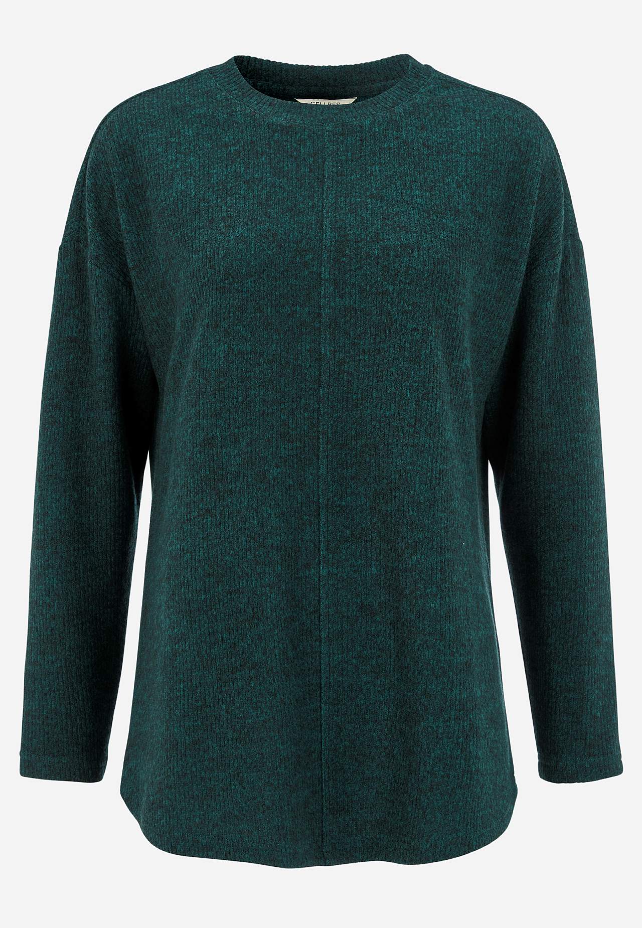 Supermyk genser med dekorativ midtsøm Beata