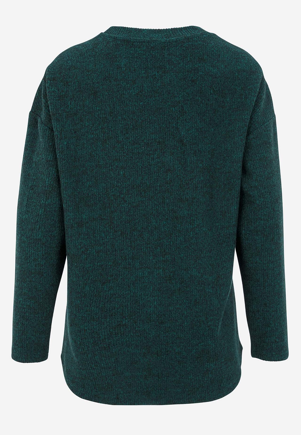 Supermyk genser med dekorativ midtsøm Beata