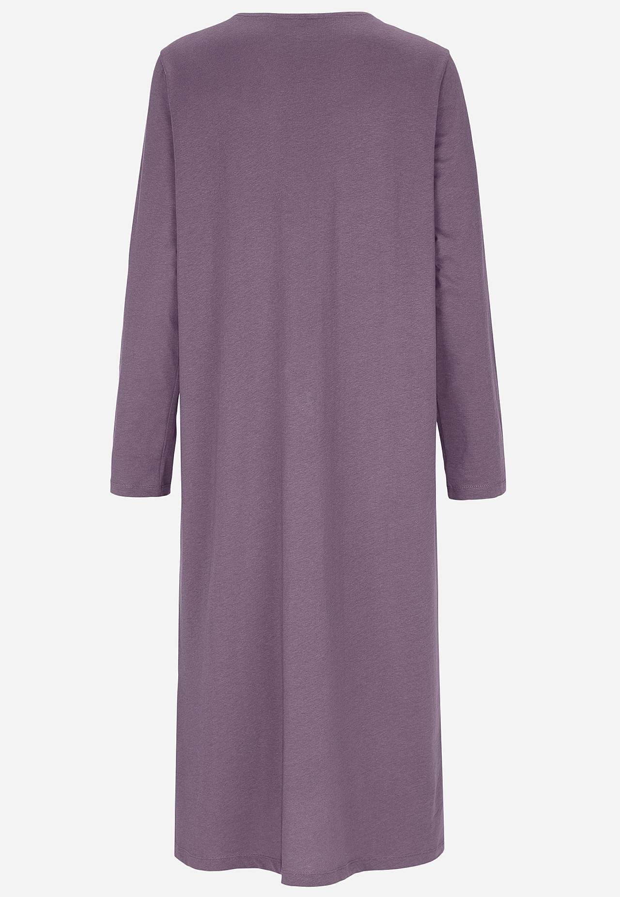 Lang nattkjole med blondekant