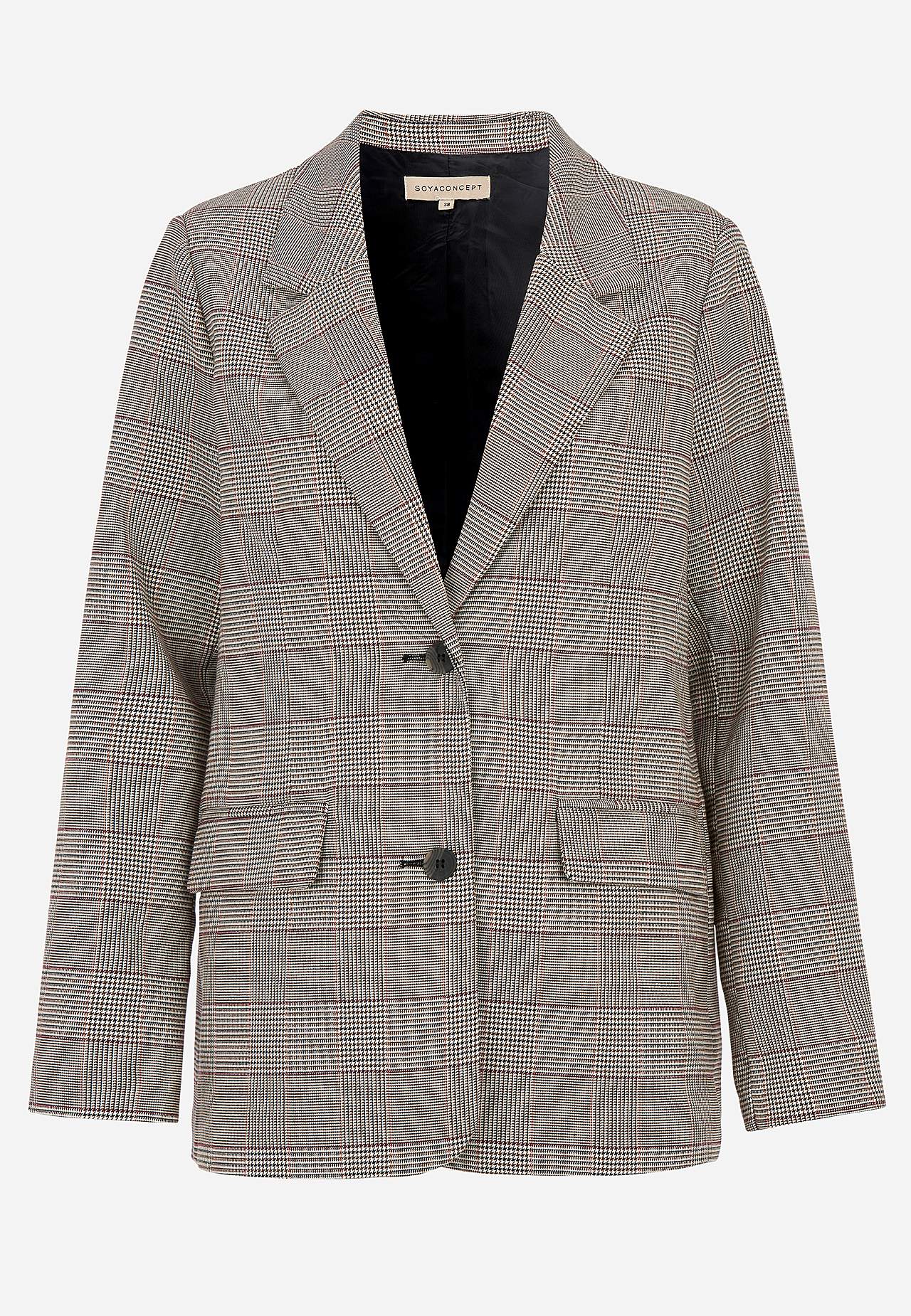 Pepitarutete, vevet dressjakke