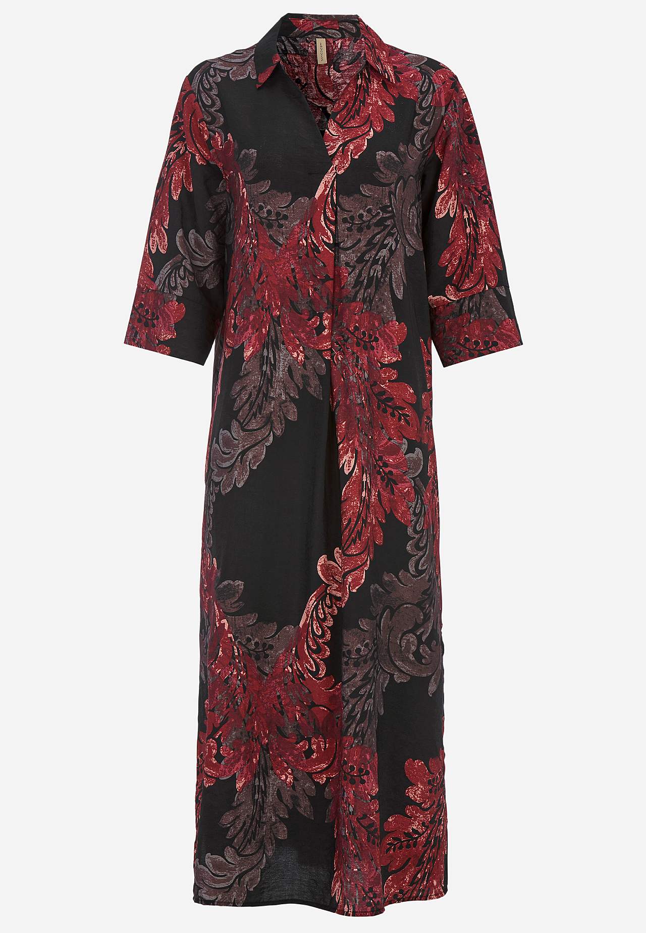 Vevet, mønstret kjole