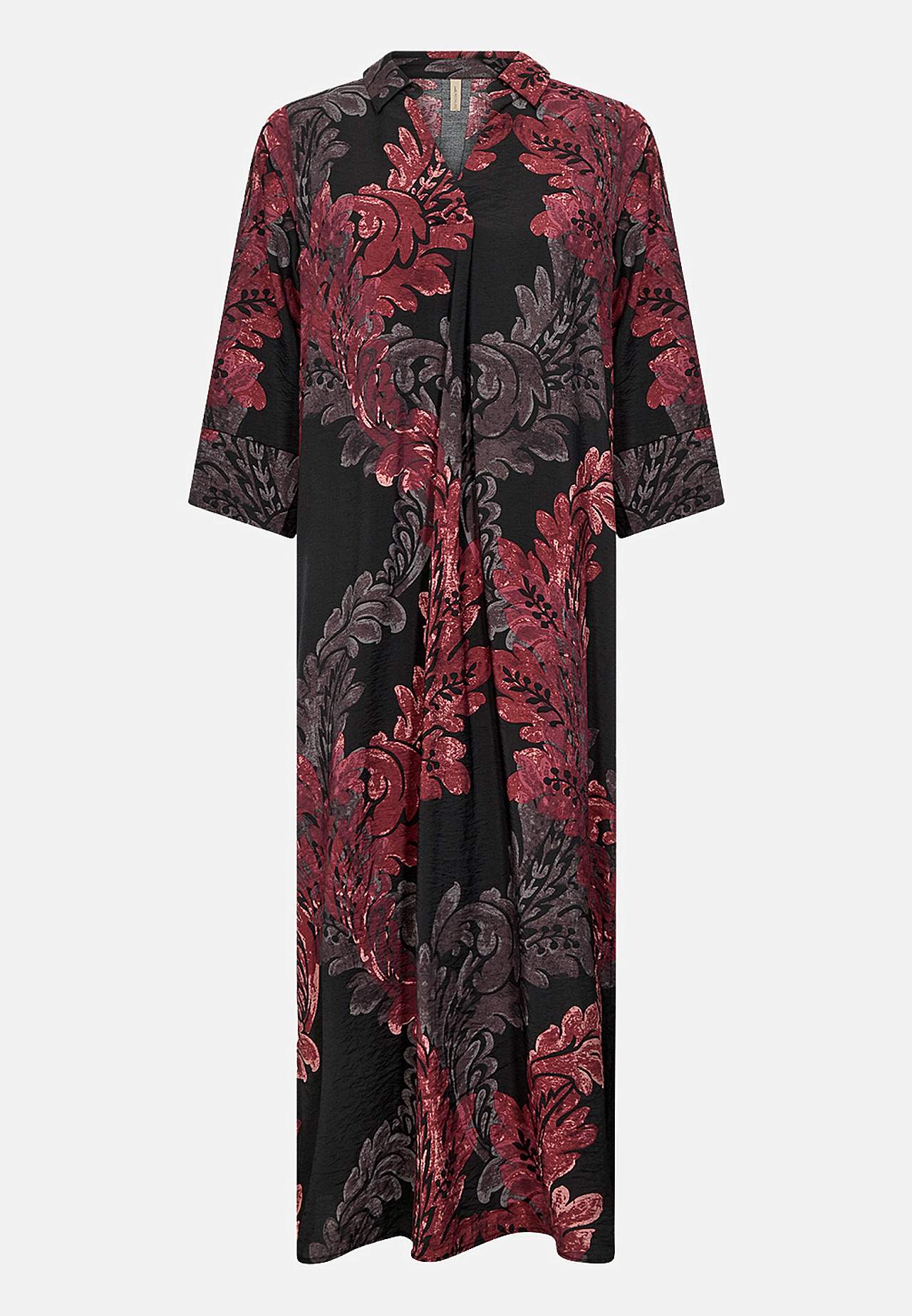 Vevet, mønstret kjole