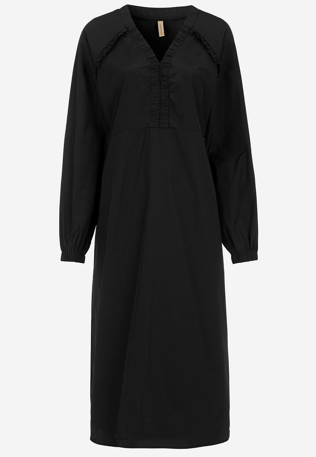 Vevet kjole i poplin