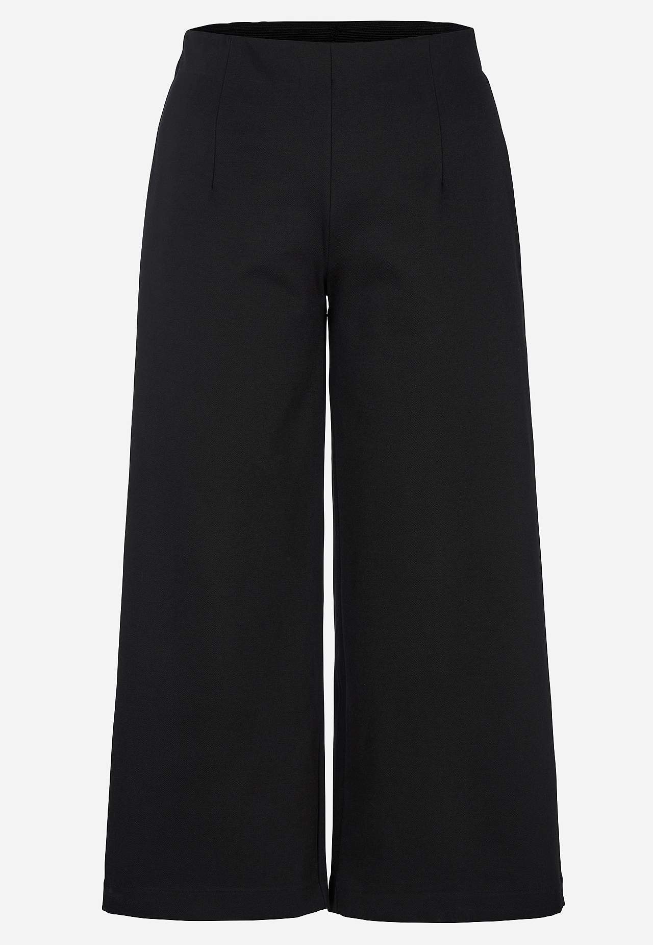 Stretchy, elegant bukse med vidt bein