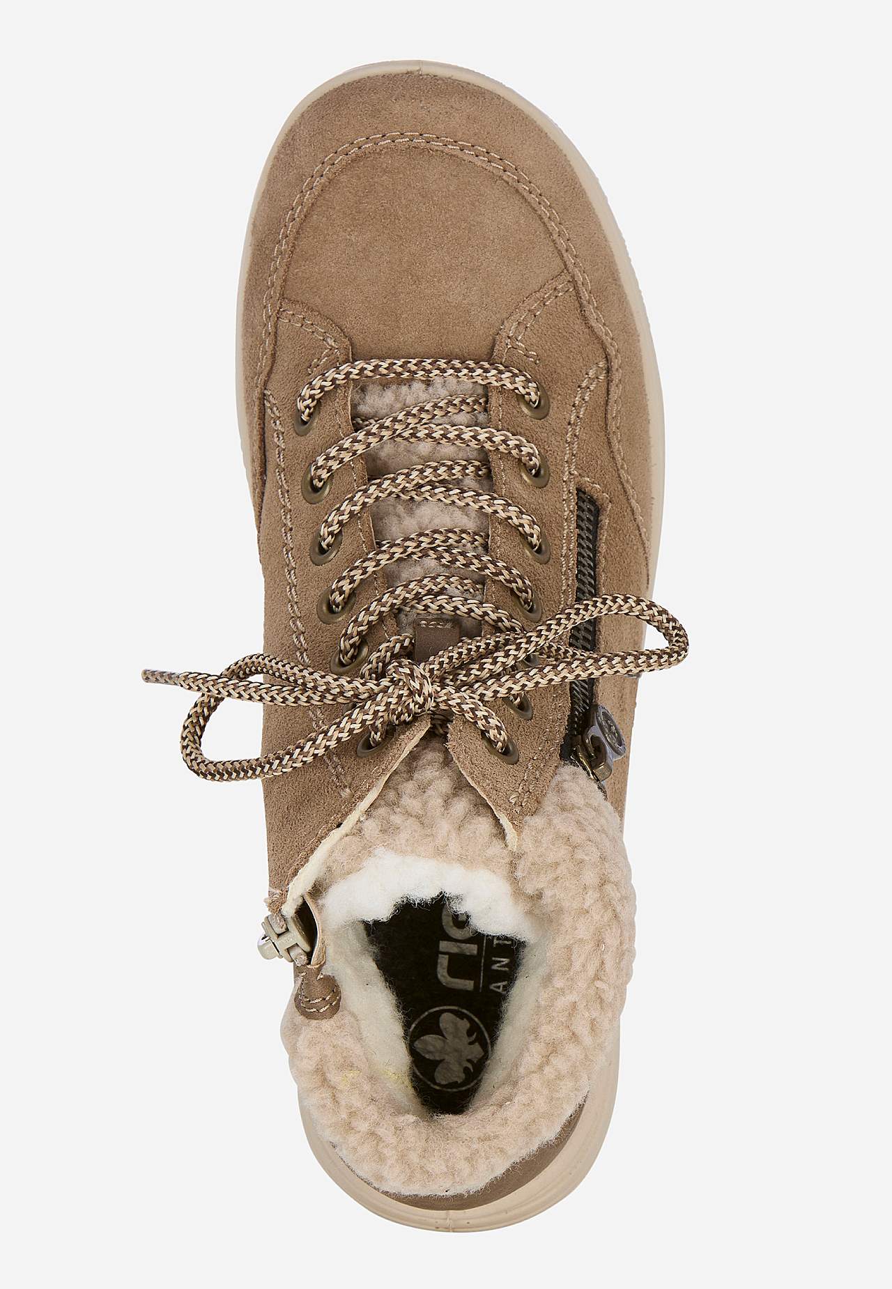 Varm-foret, vannavstøtende semsket støvel