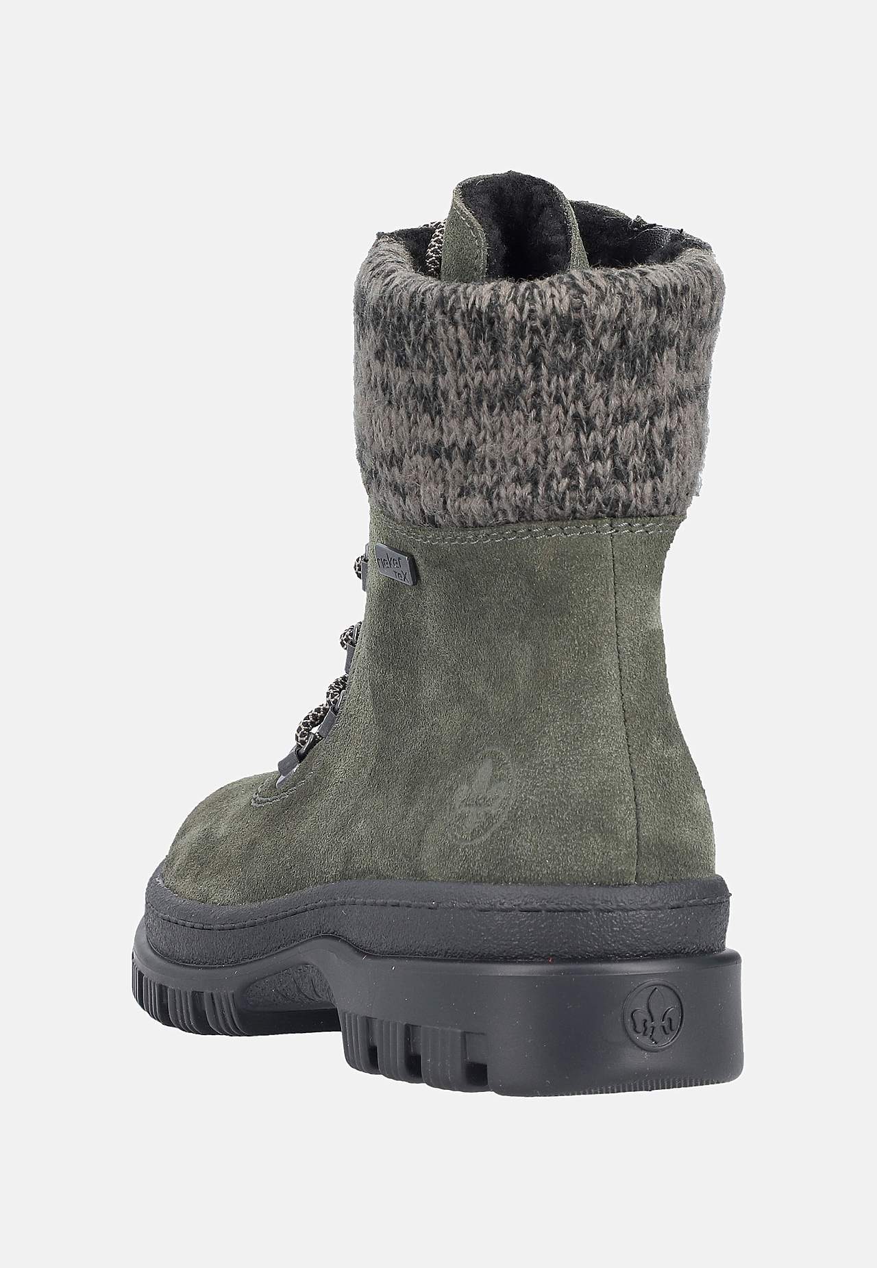 Lærstøvel med uttrekkbare brodder