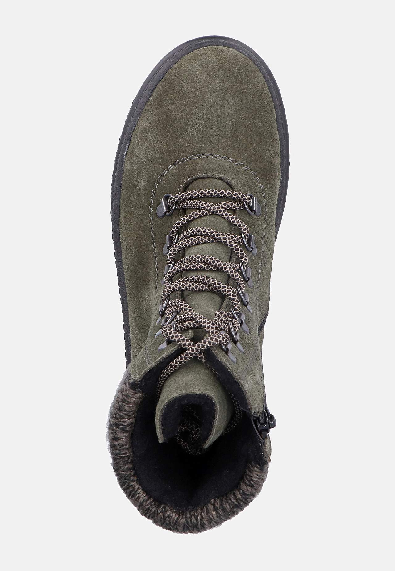 Lærstøvel med uttrekkbare brodder