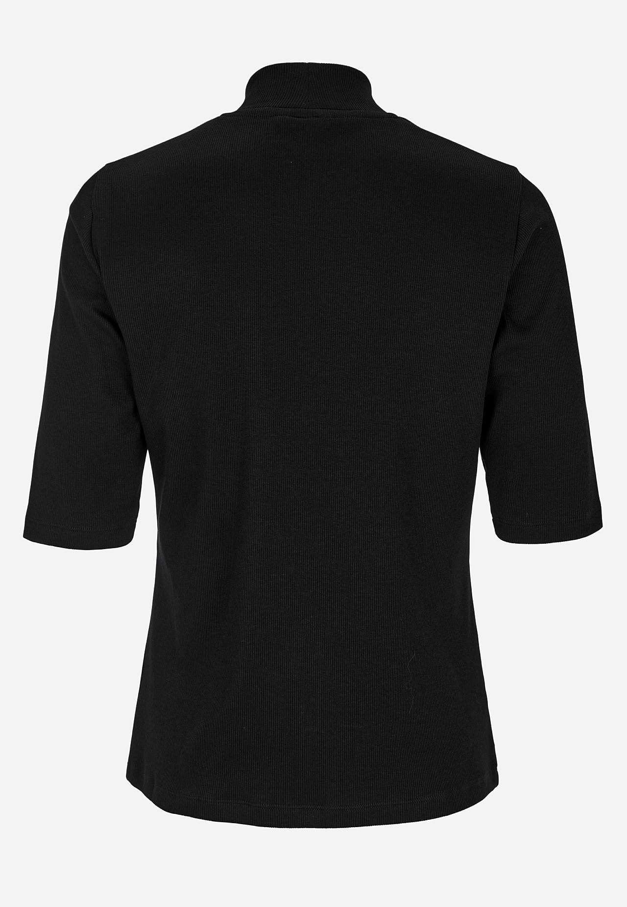 Ribbet topp med pologenser