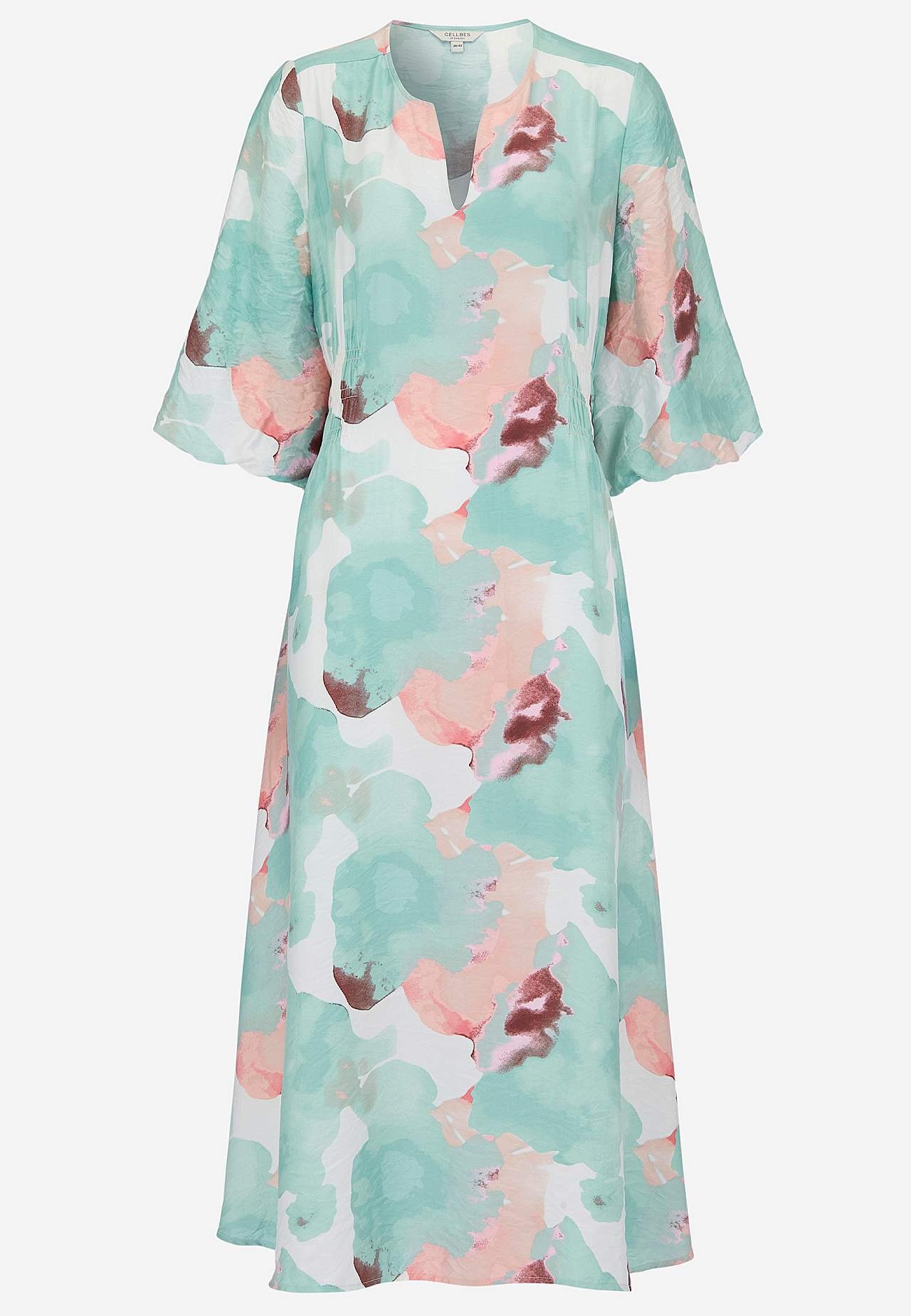 Kjole med fôret pufferme