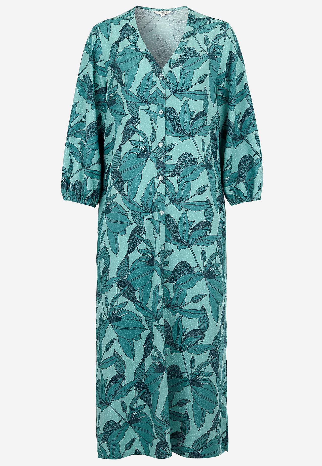 Vevet kjole med lommer