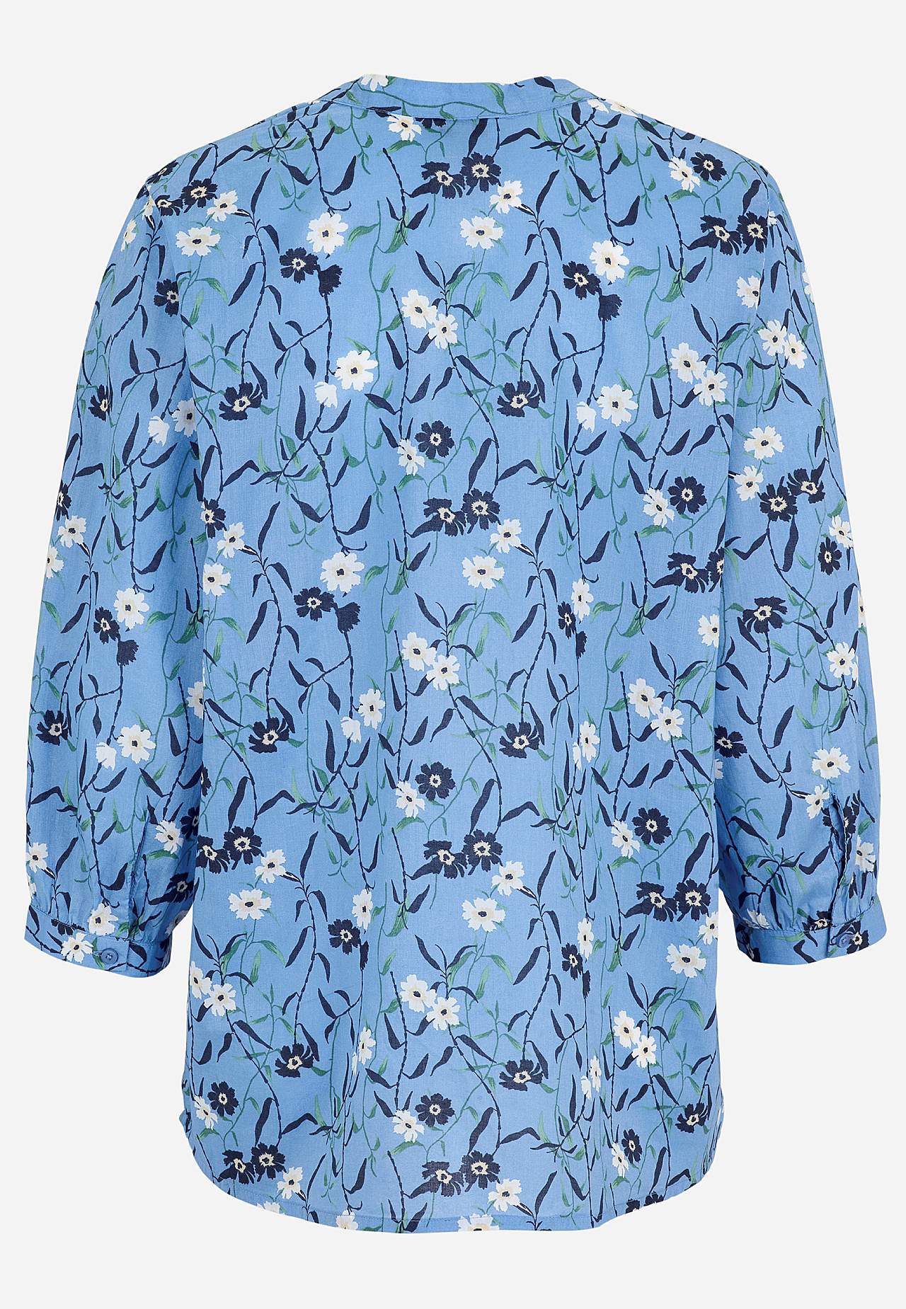 Vevet tunika med et blomstermønster